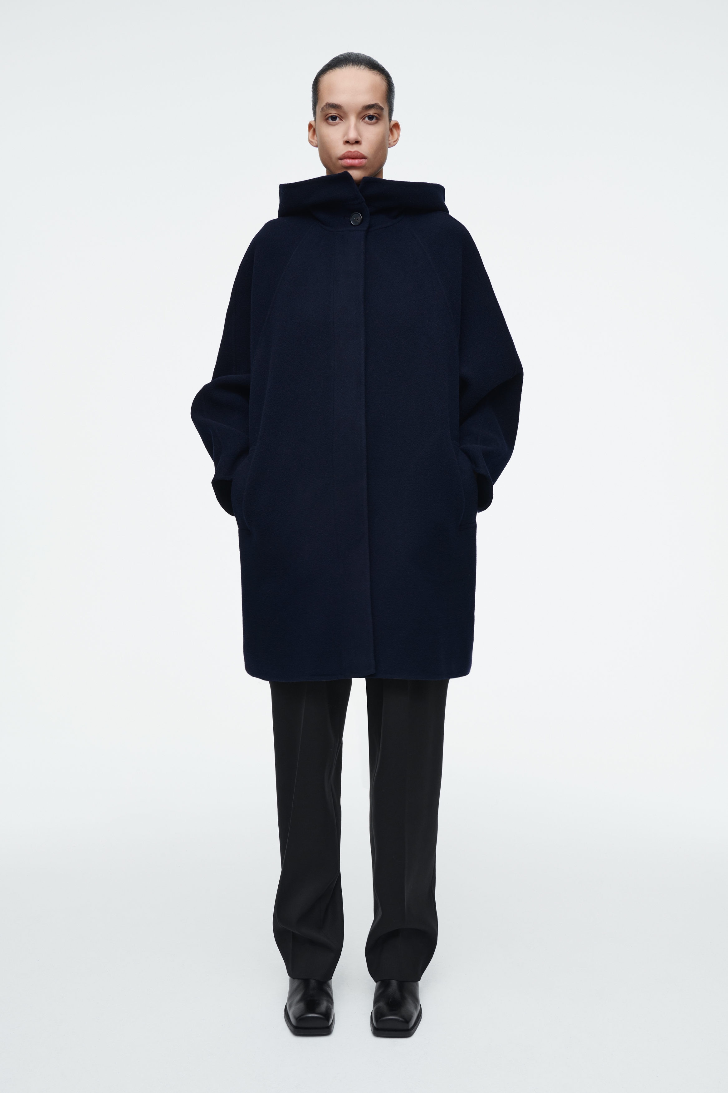 COS コート OVERSIZED POLKA-DOT WOOL COAT オーバーサイズポルカドット