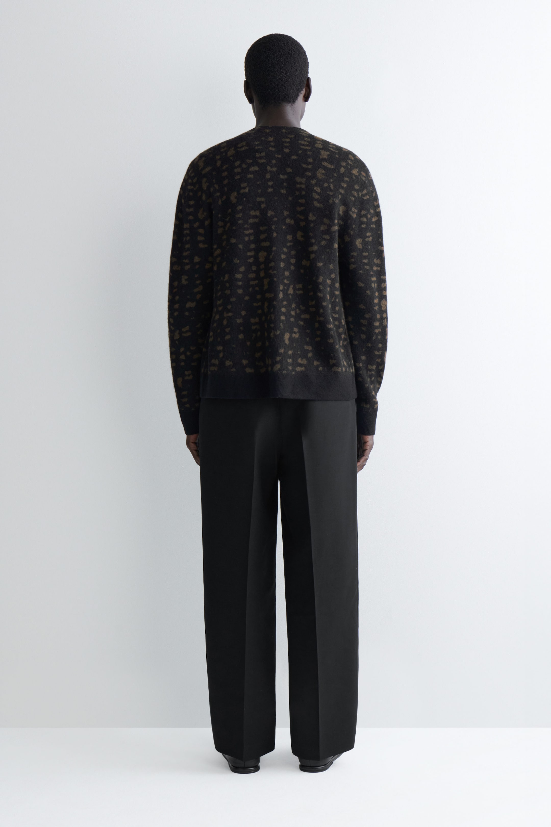 GEOMETRIC WOOL-ALPACA SWEATER