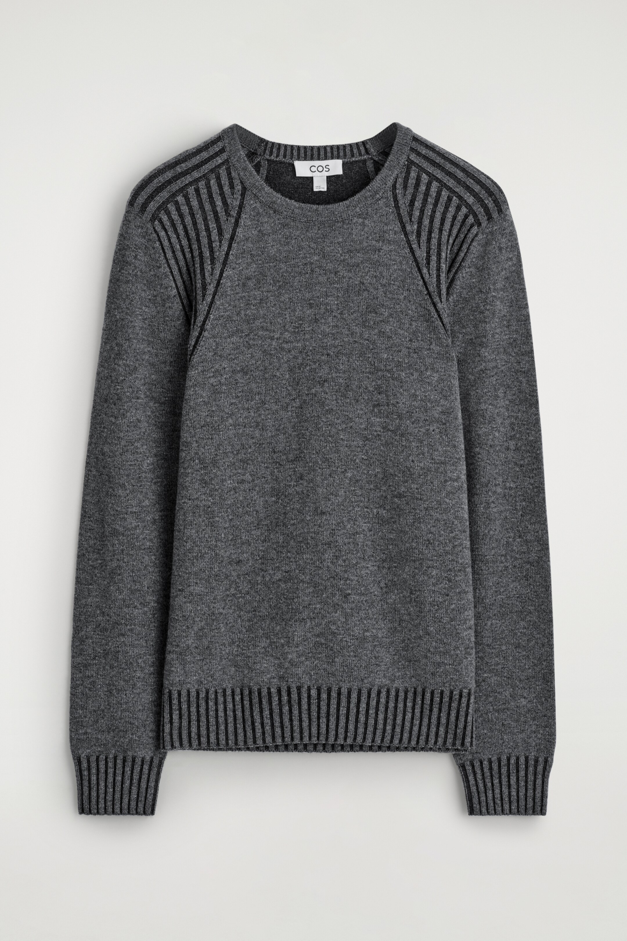 View larger image: MERINO-CASHMERE CREW-NECK JUMPER - GREY - Men | H&M GB 6