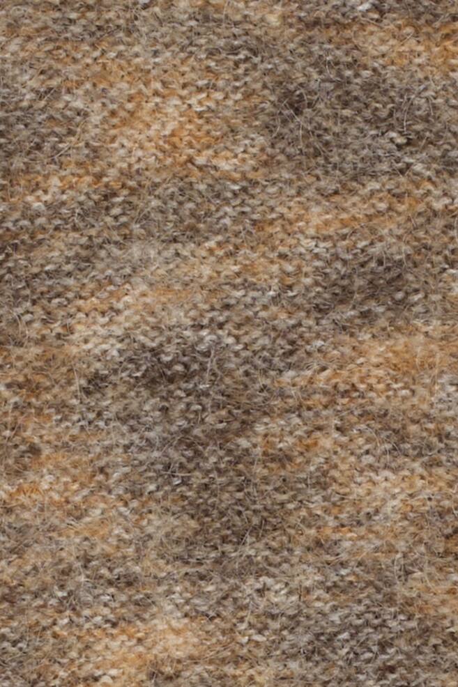 JERSEY DE CUELLO REDONDO EN MEZCLA DE MOHAIR - MARRÓN - 5