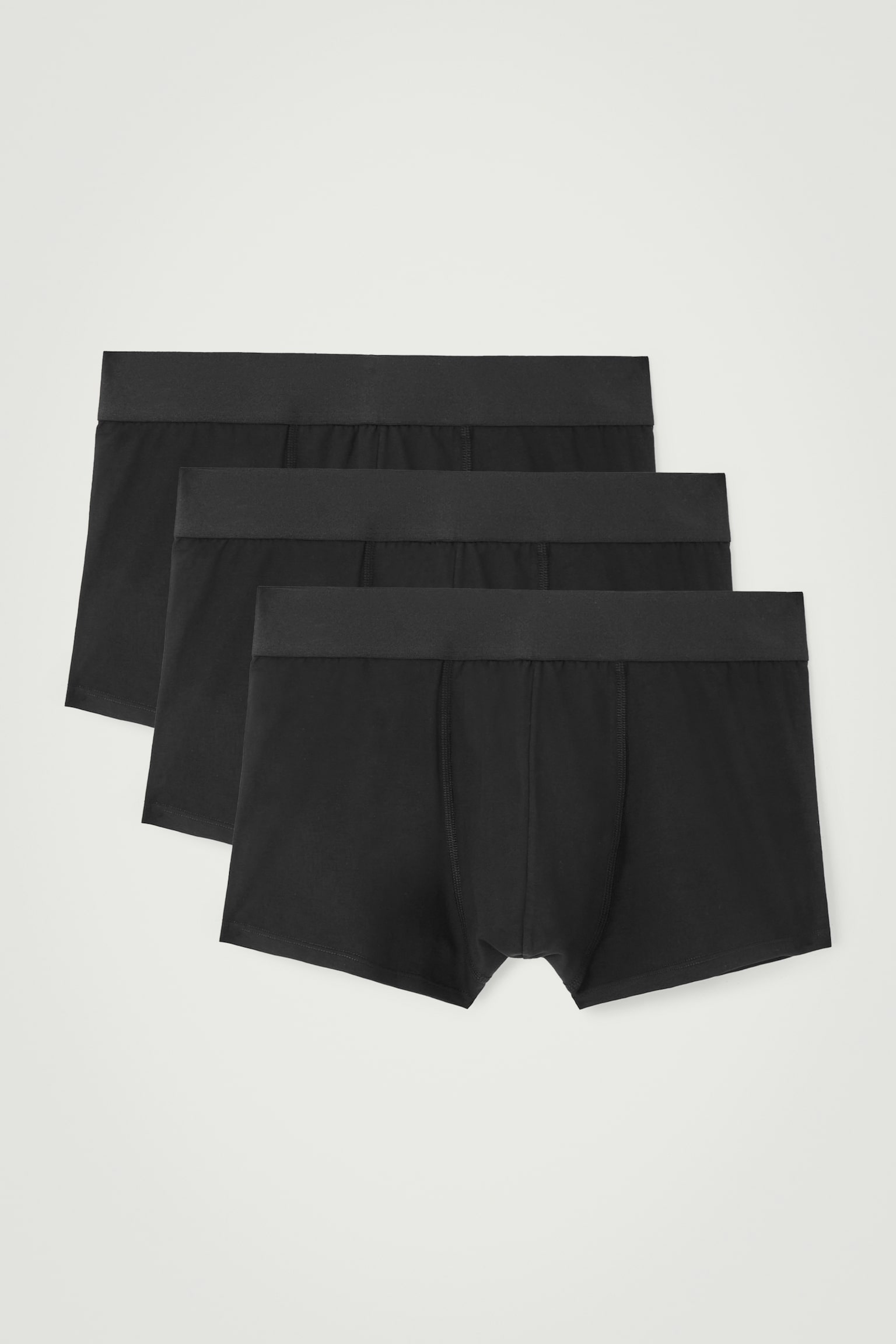 3-PACK JERSEY BOXER BRIEFS - BLACK