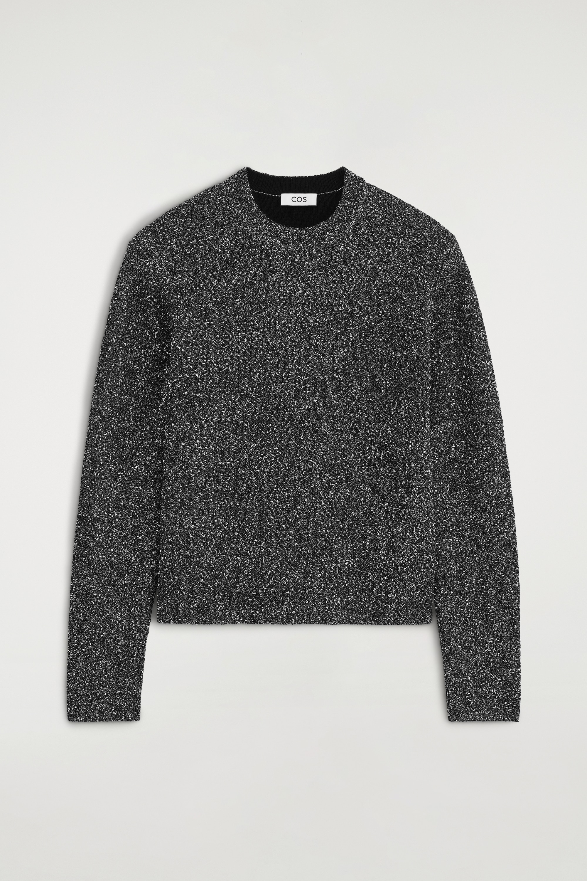 SEQUINNED BOUCLÉ-KNIT JUMPER