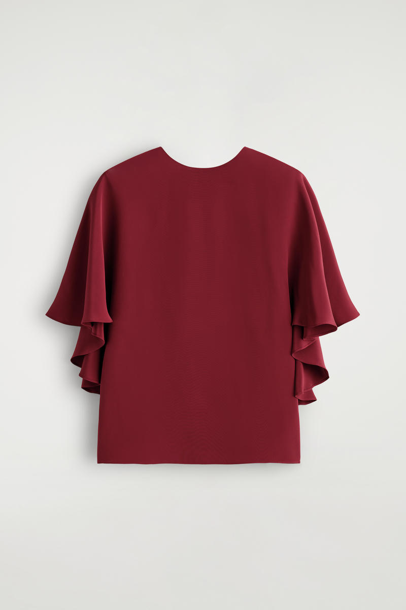 Draped Silk Top