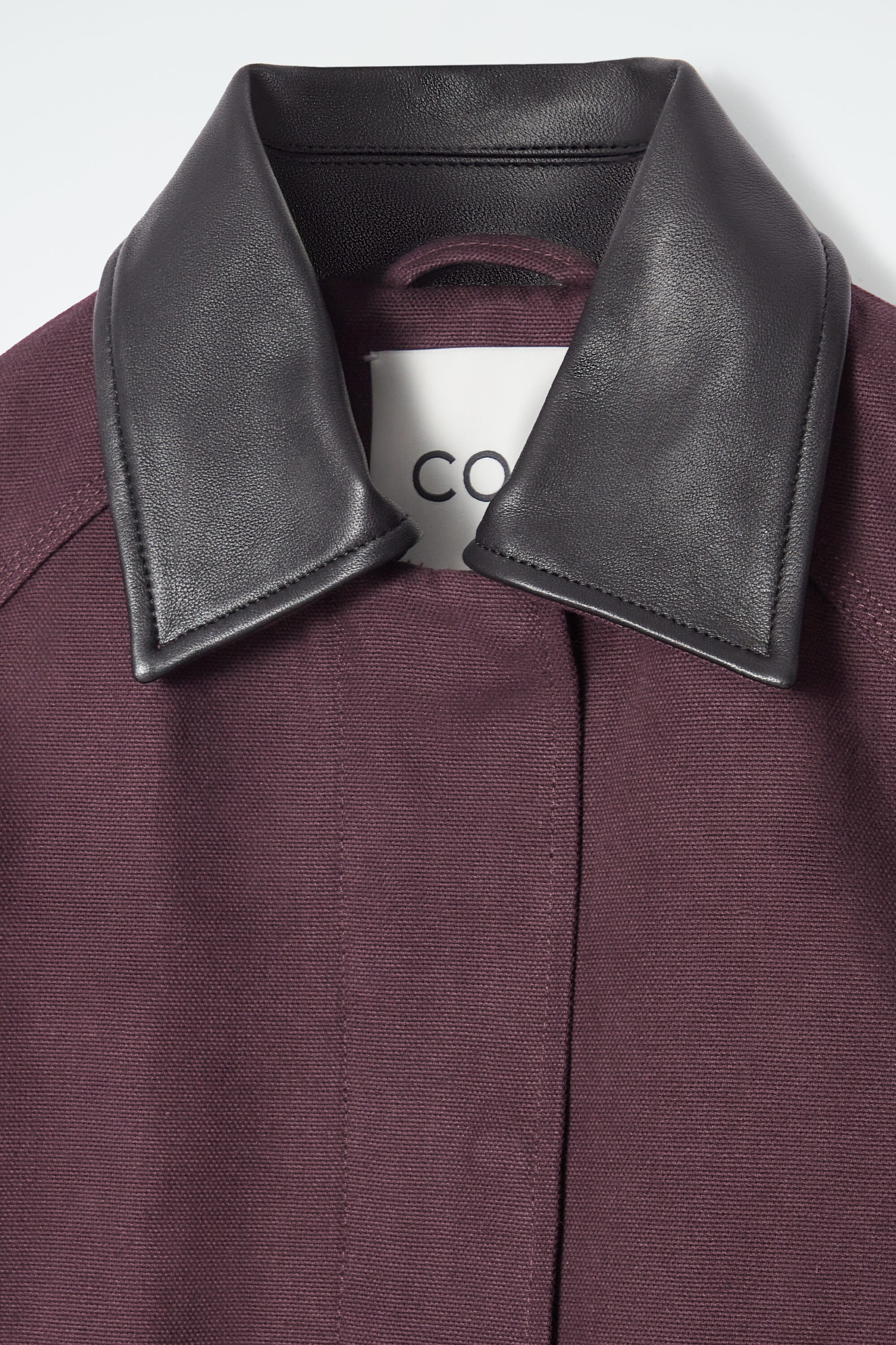 COS レザーカラーフィールドジャケット LEATHER-COLLAR FIELD JACKET レザーカラーフィールドジャケット