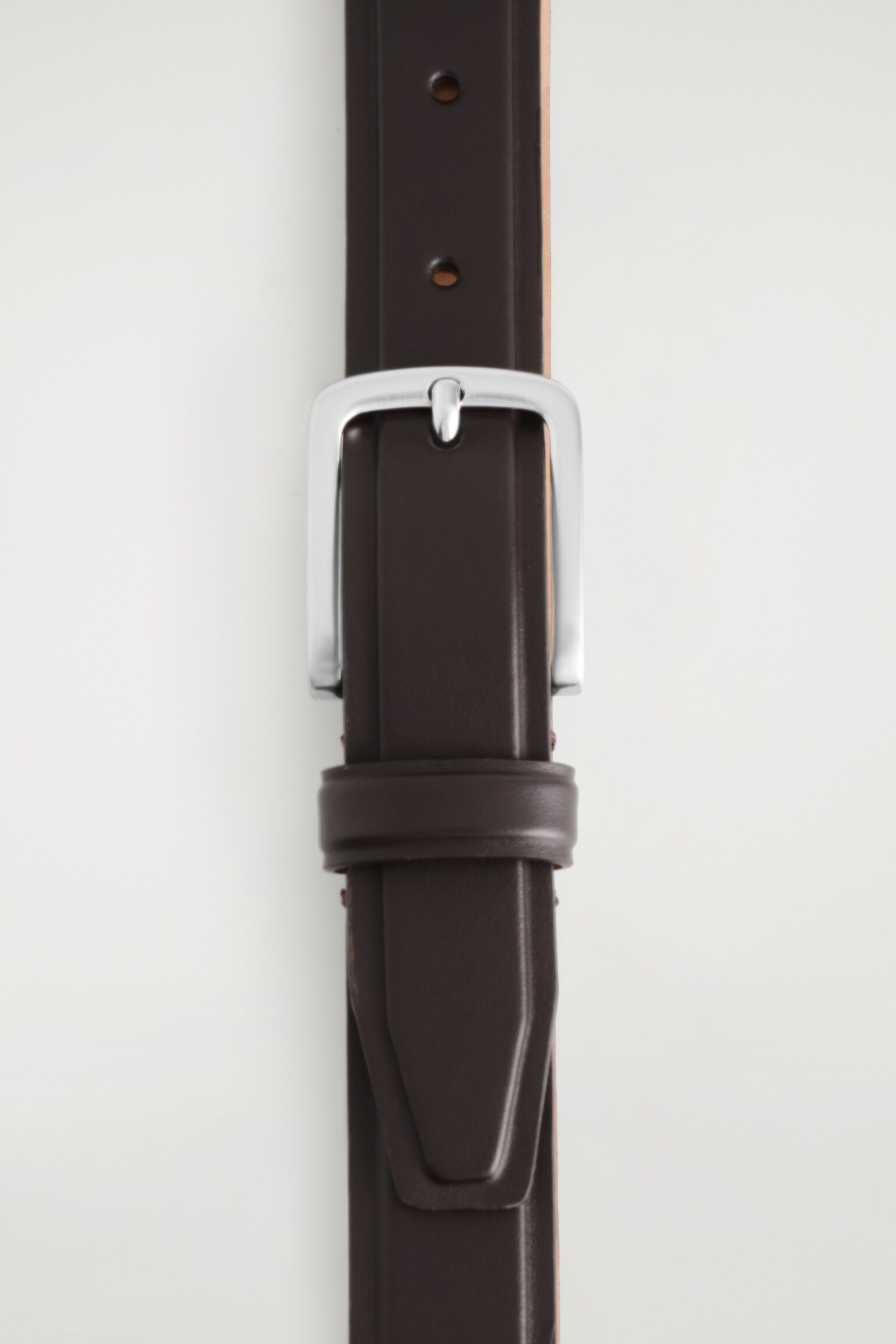 CEINTURE EN CUIR EMBOSSÉ - BRUN FONCÉ/NOIR - 4