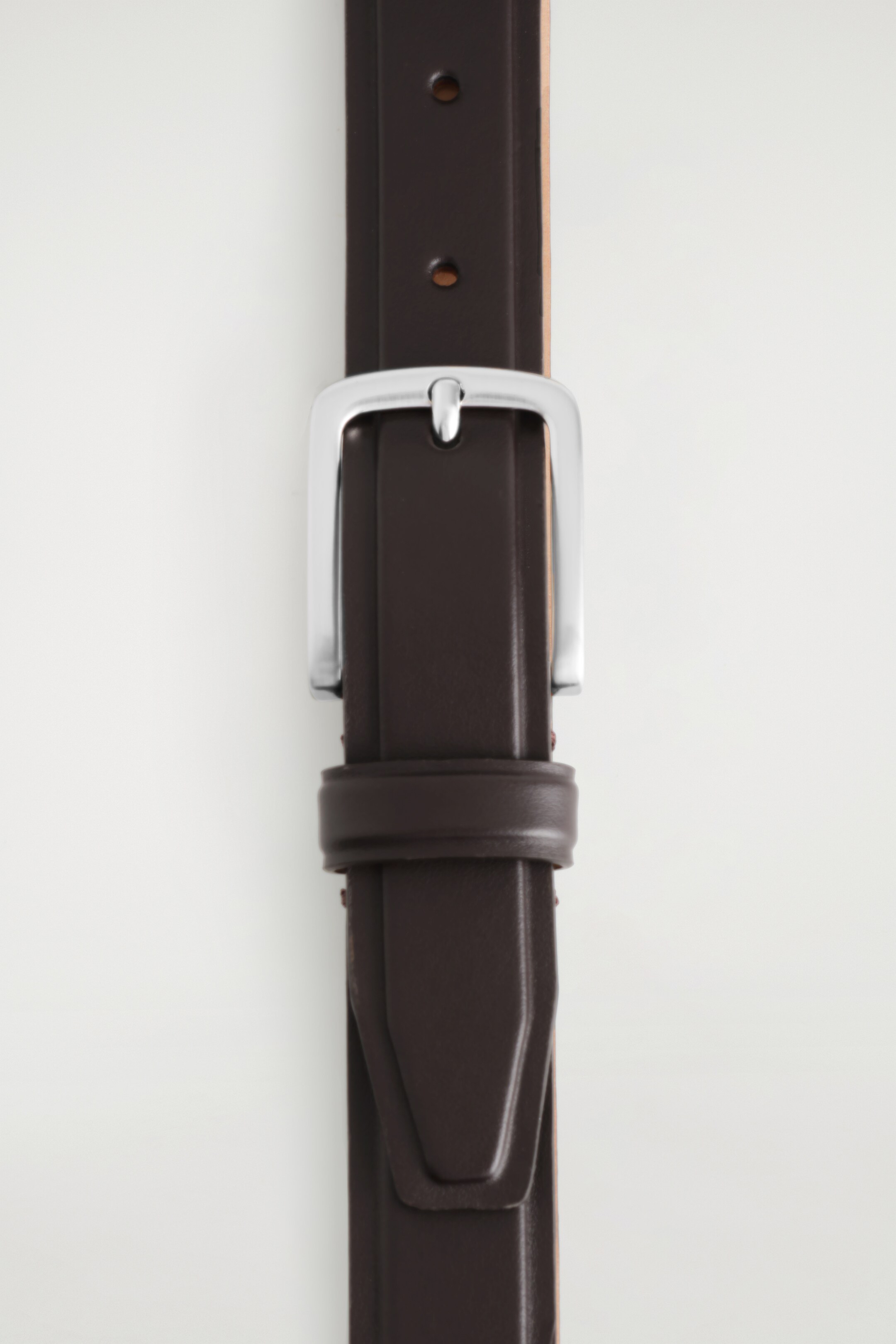 View larger image: EMBOSSED LEATHER BELT - DARK BROWN - Men | H&M GB 3