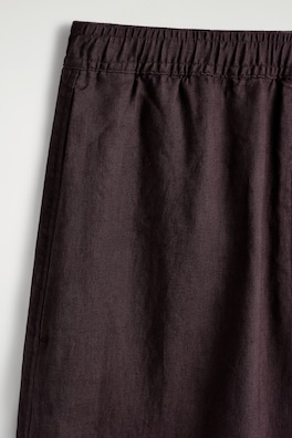 LINEN CULOTTES — BURGUNDY 4
