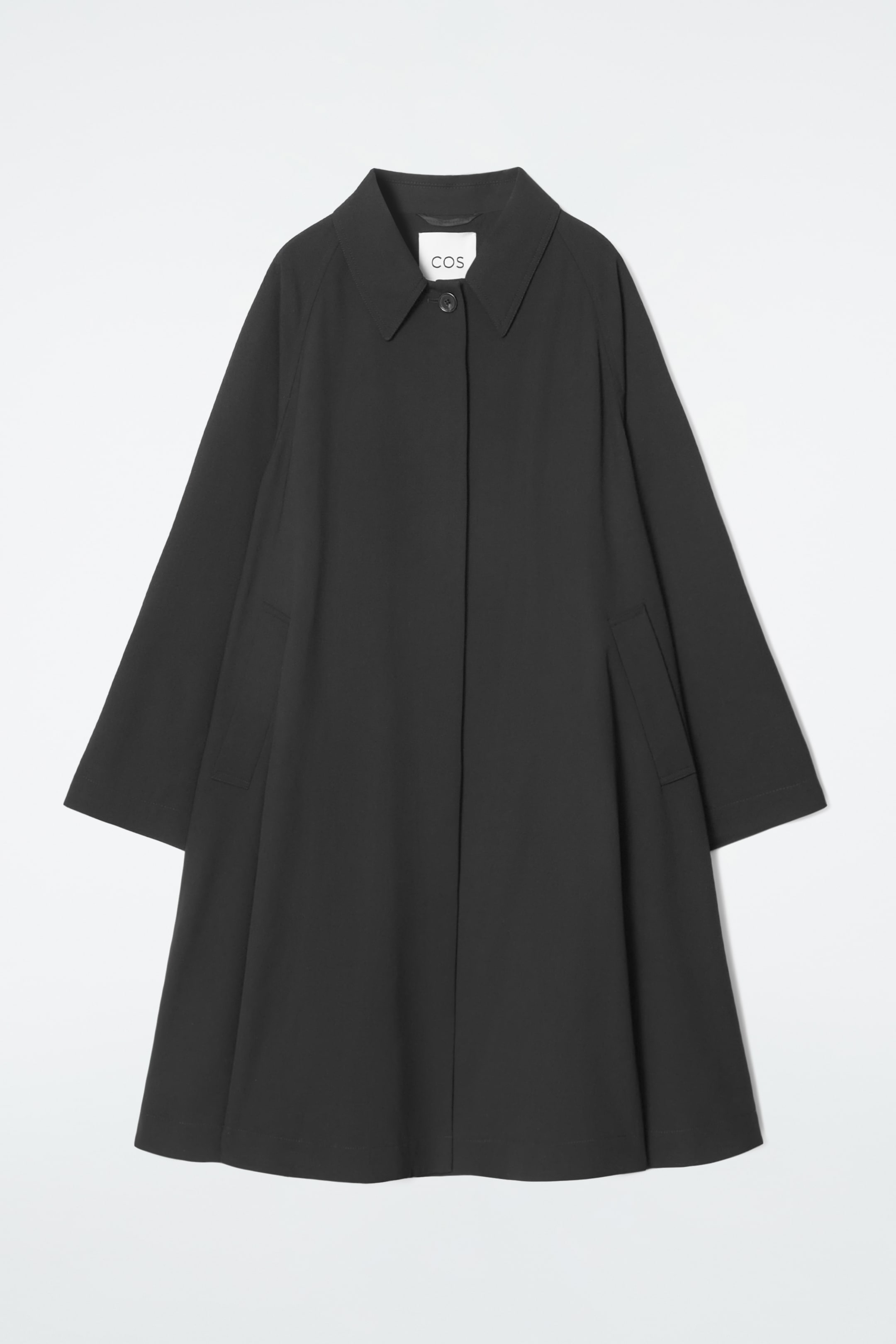Ingrandisci l'immagine: VOLUMINOUS SWING TRENCH COAT - BLACK - DONNA | H&M CH 1