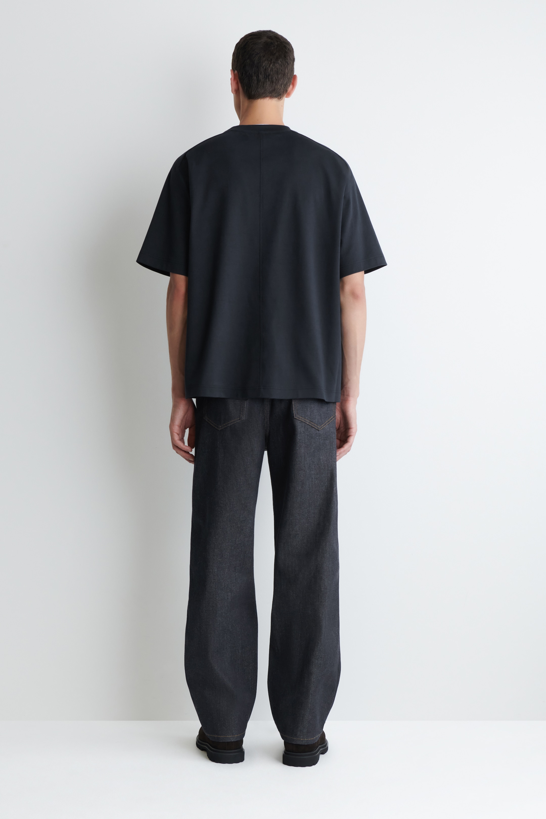 Agrandir l'image: T-SHIRT OVERSIZE EFFET SUPERPOSÉ EN JERSEY - NOIR / BLANC - HOMME | H&M FR 4