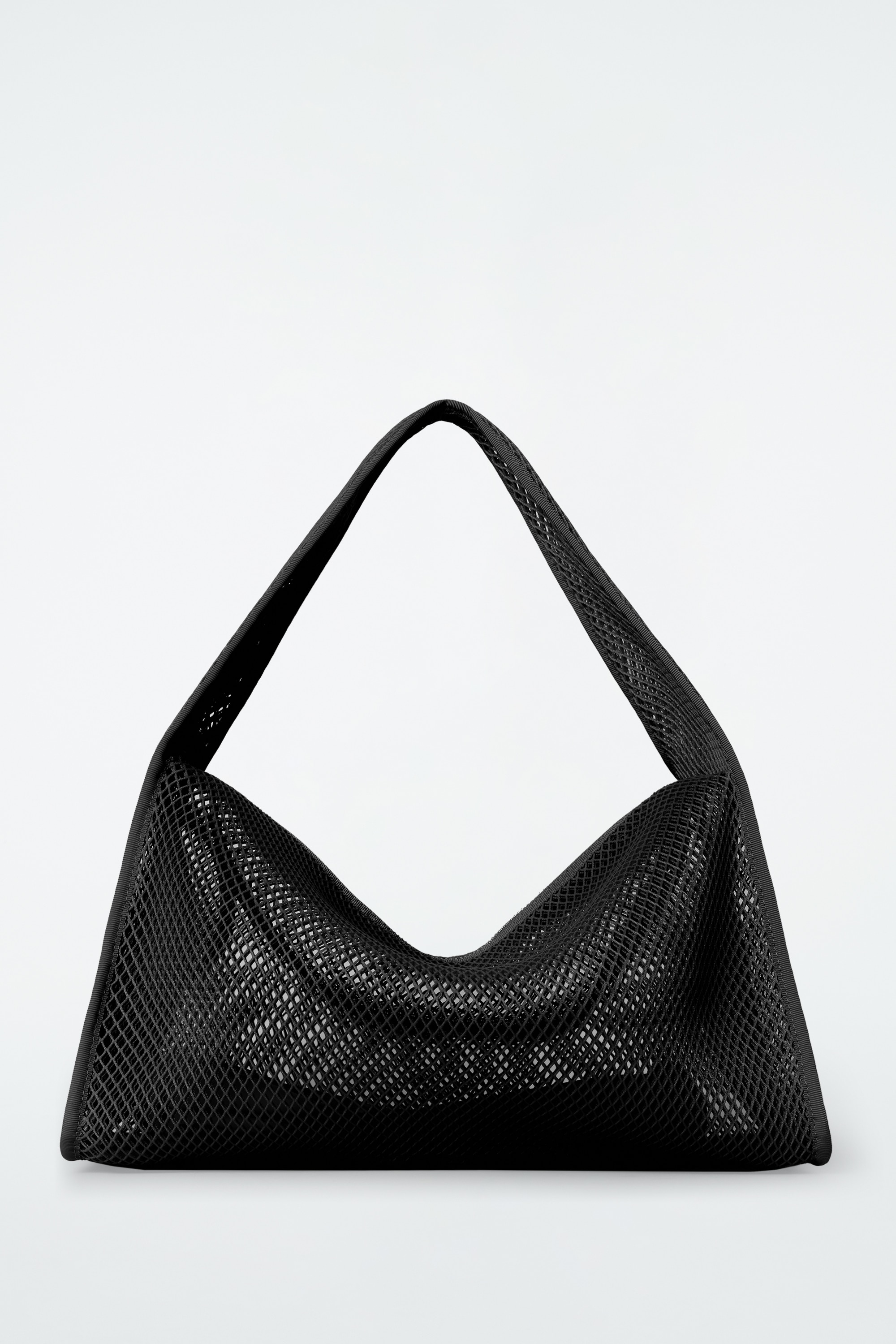MINI SAC CABAS SOUPLE - RÉSILLE - NOIR