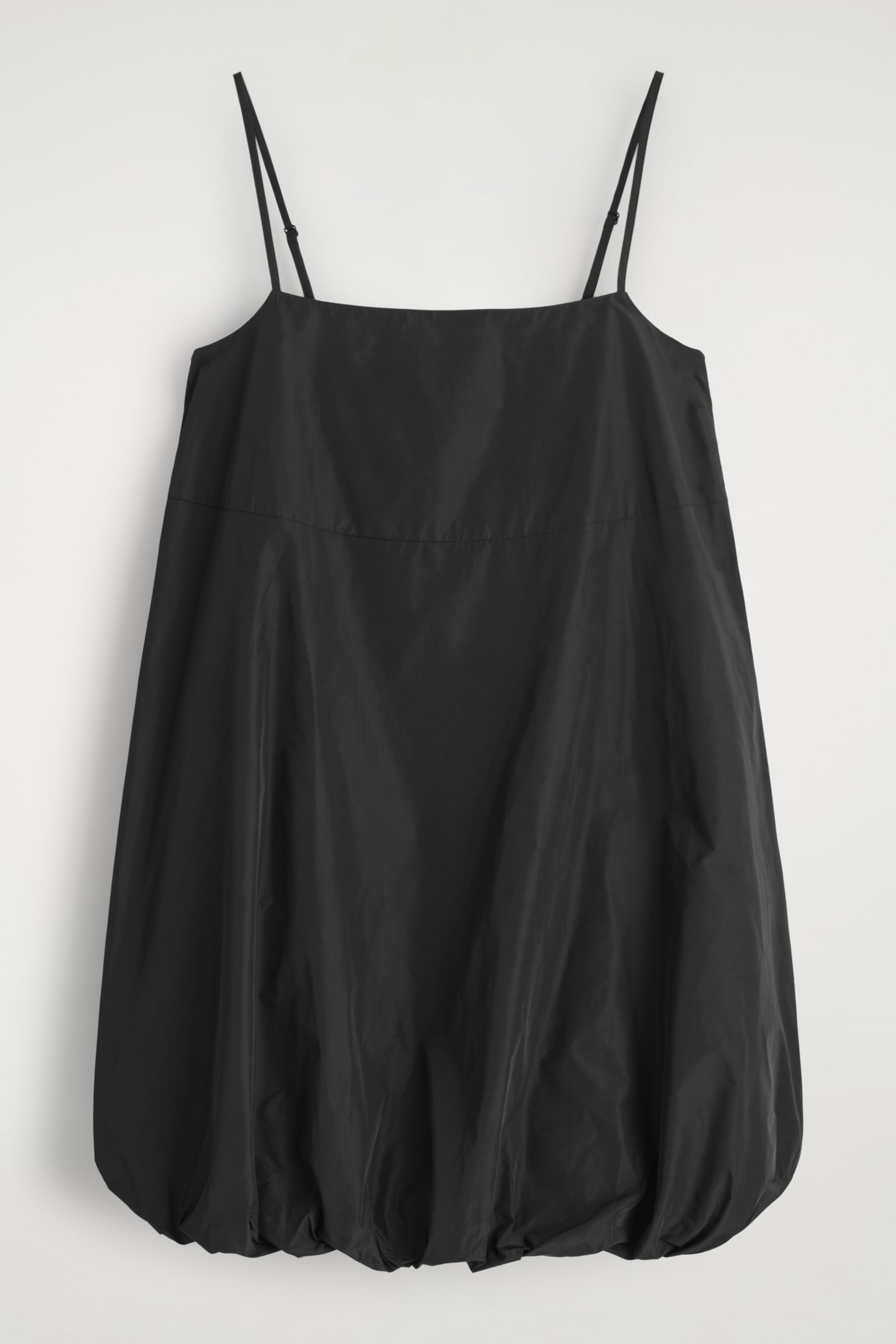 ROBE COURTE À OURLET BULLE - NOIR - 2