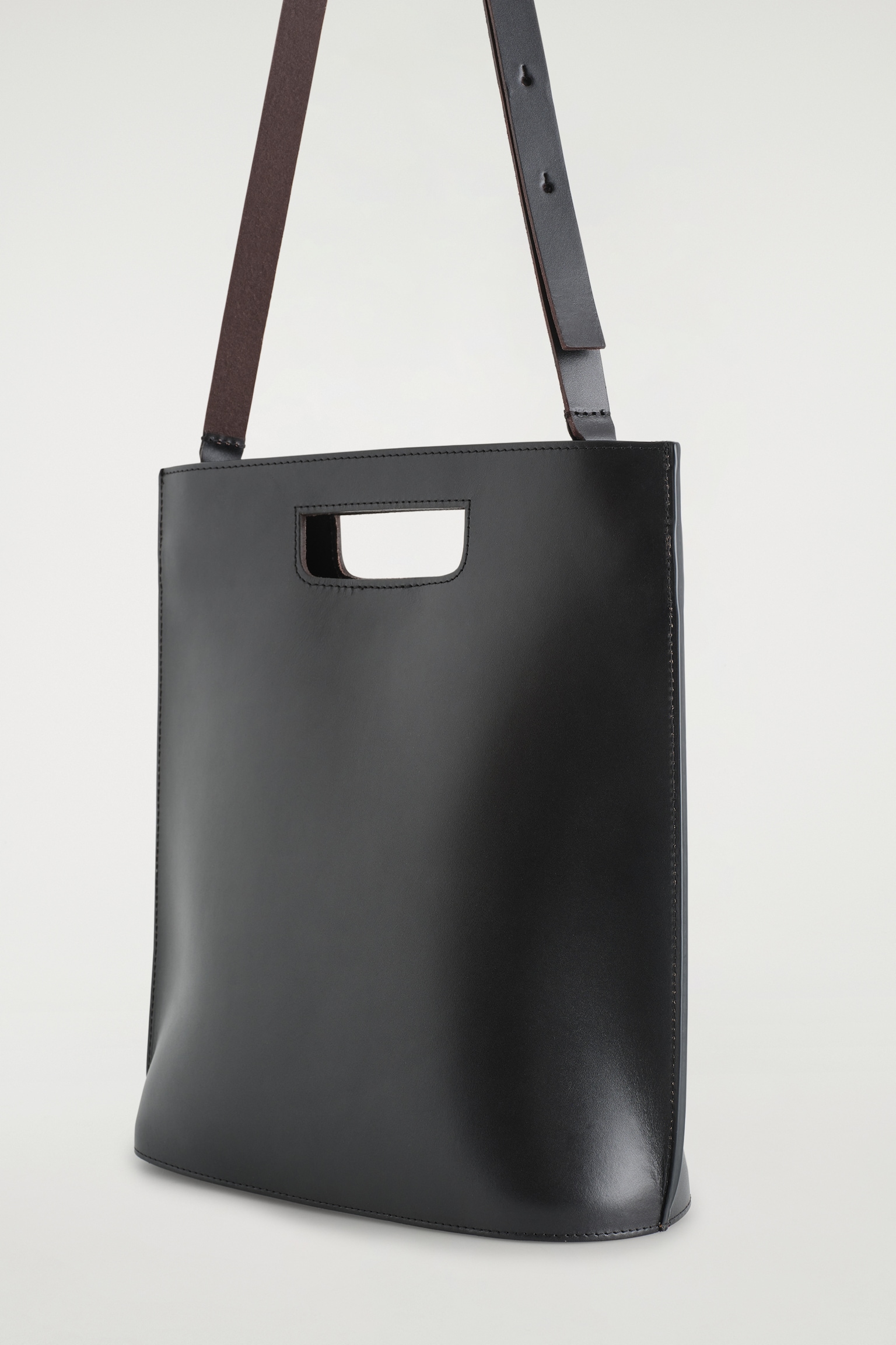 BORSA FOLIO IN PELLE - NERO - 3