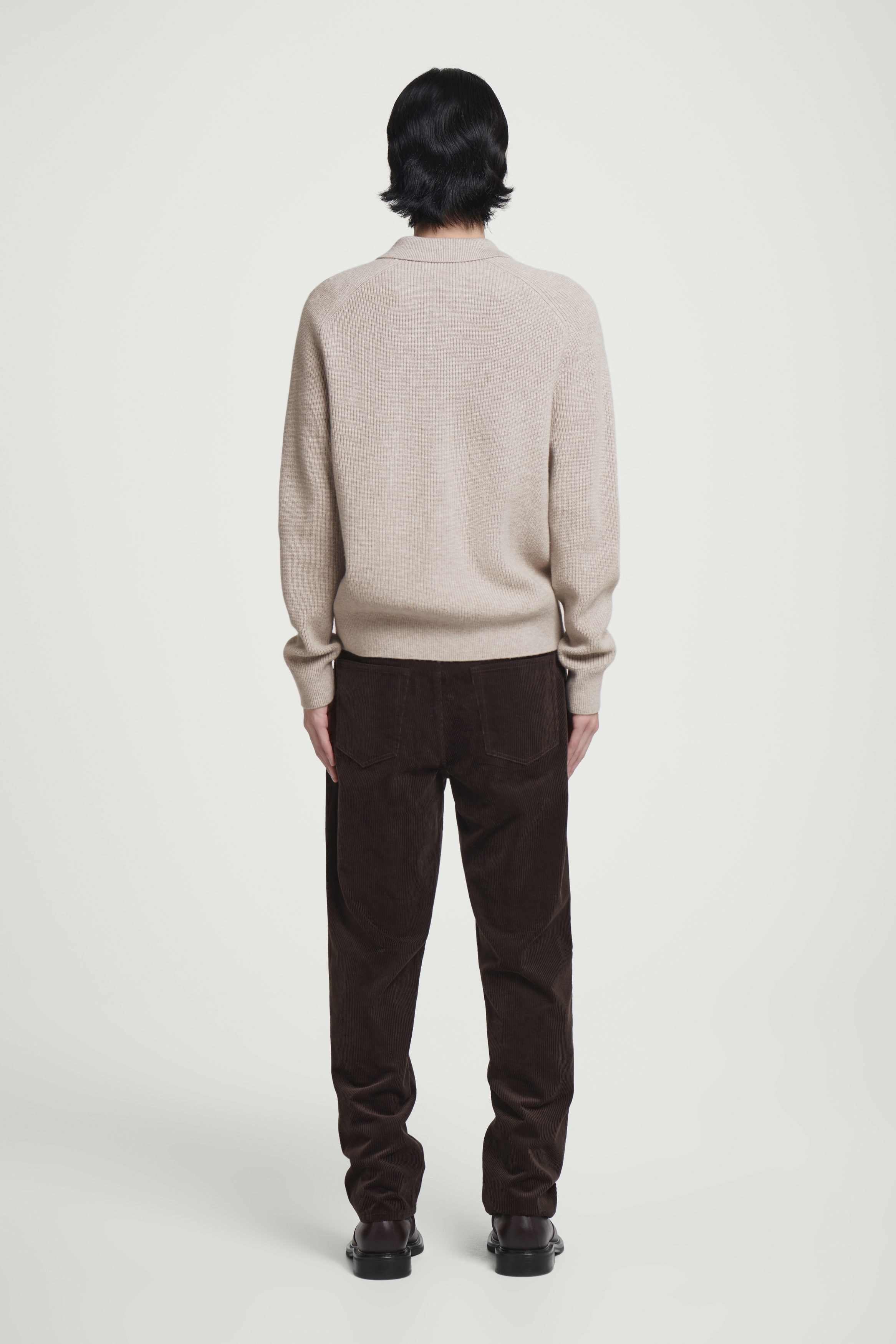 【COSYHARU】Cashmere ribbed cardigan Alex Mill Cashmere Ribbed Cardigan - Oatmeal | Cardigan