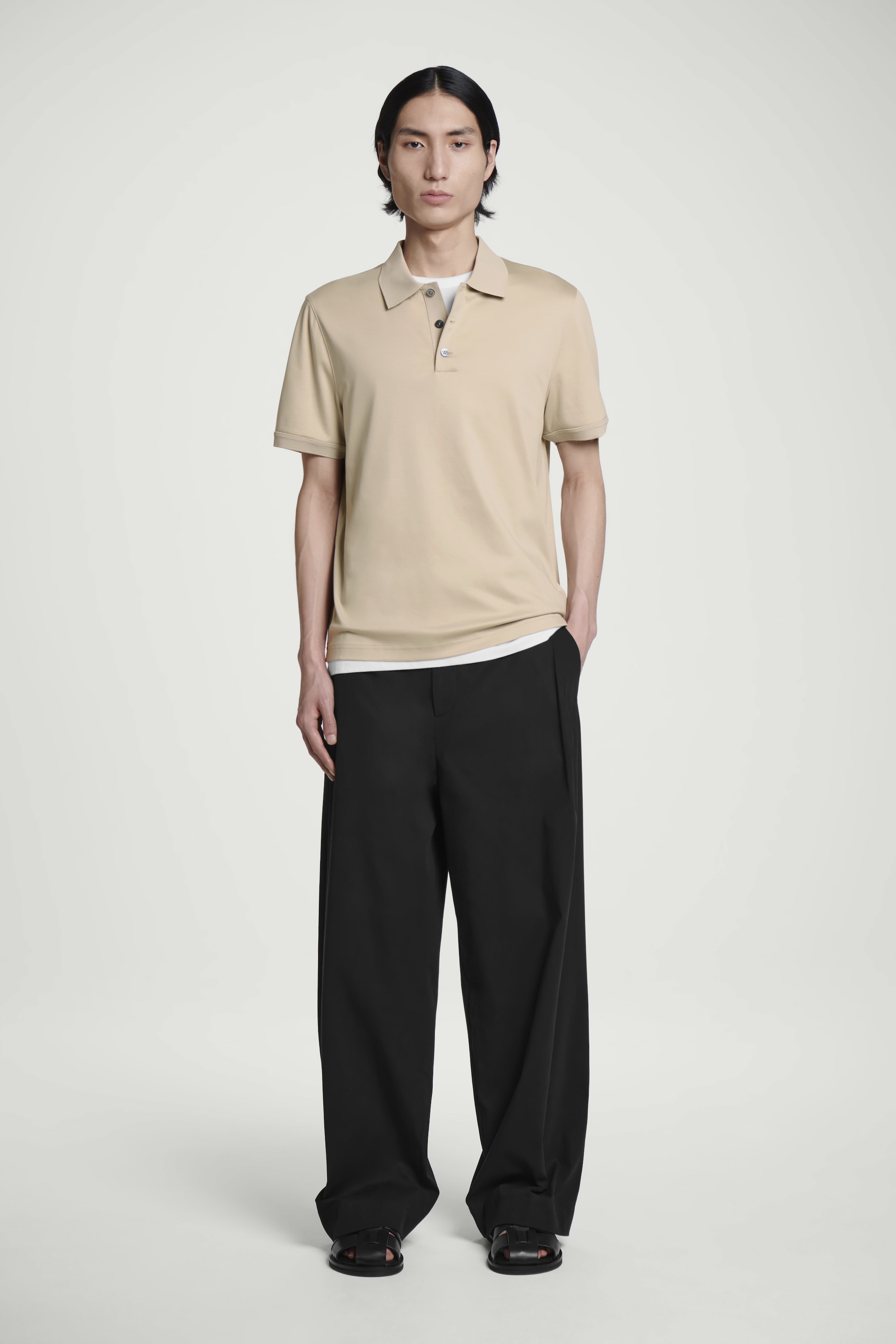 Agrandir l'image: POLO REGULAR EN COTON MERCERISÉ - TAUPE - HOMME | H&M CH 4