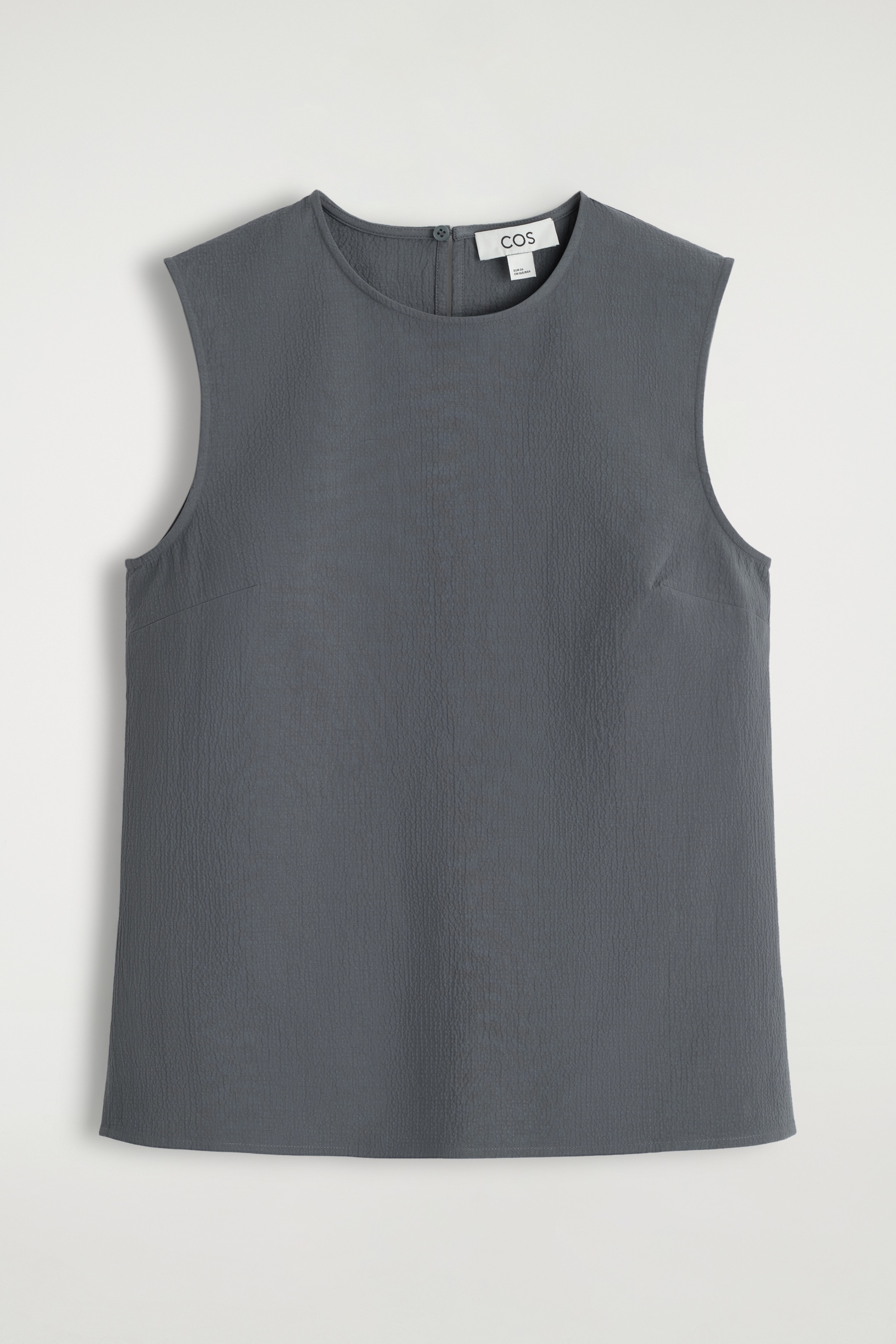Agrandir l'image: HAUT SANS MANCHES EN CRÊPE DE COTON - GRIS - FEMME | H&M FR 6