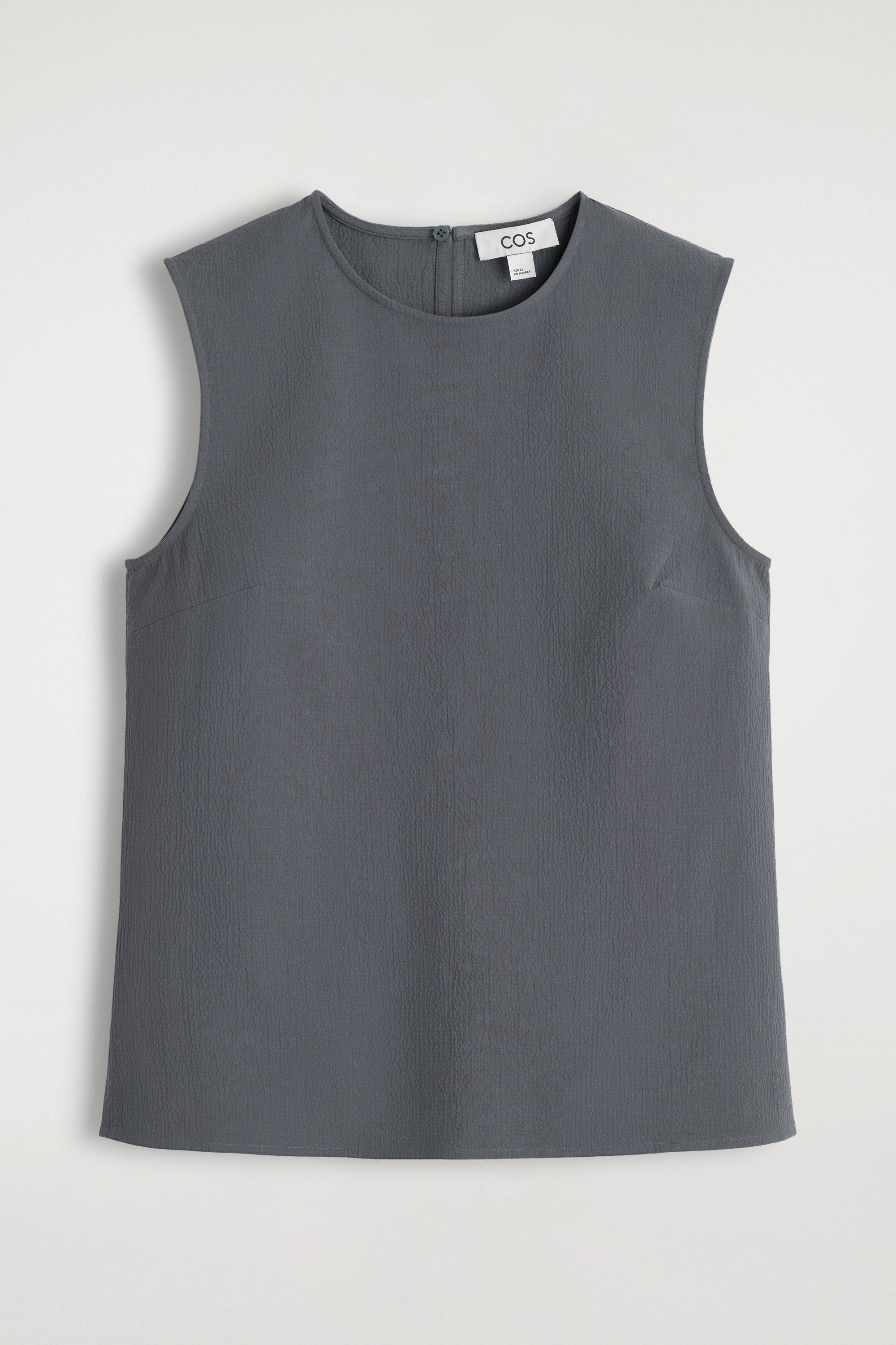 ★2024SS新作★SIO★PLEATS SLEEVELESS TOP Sleeveless Turtleneck Top in Light Grey – SVRN