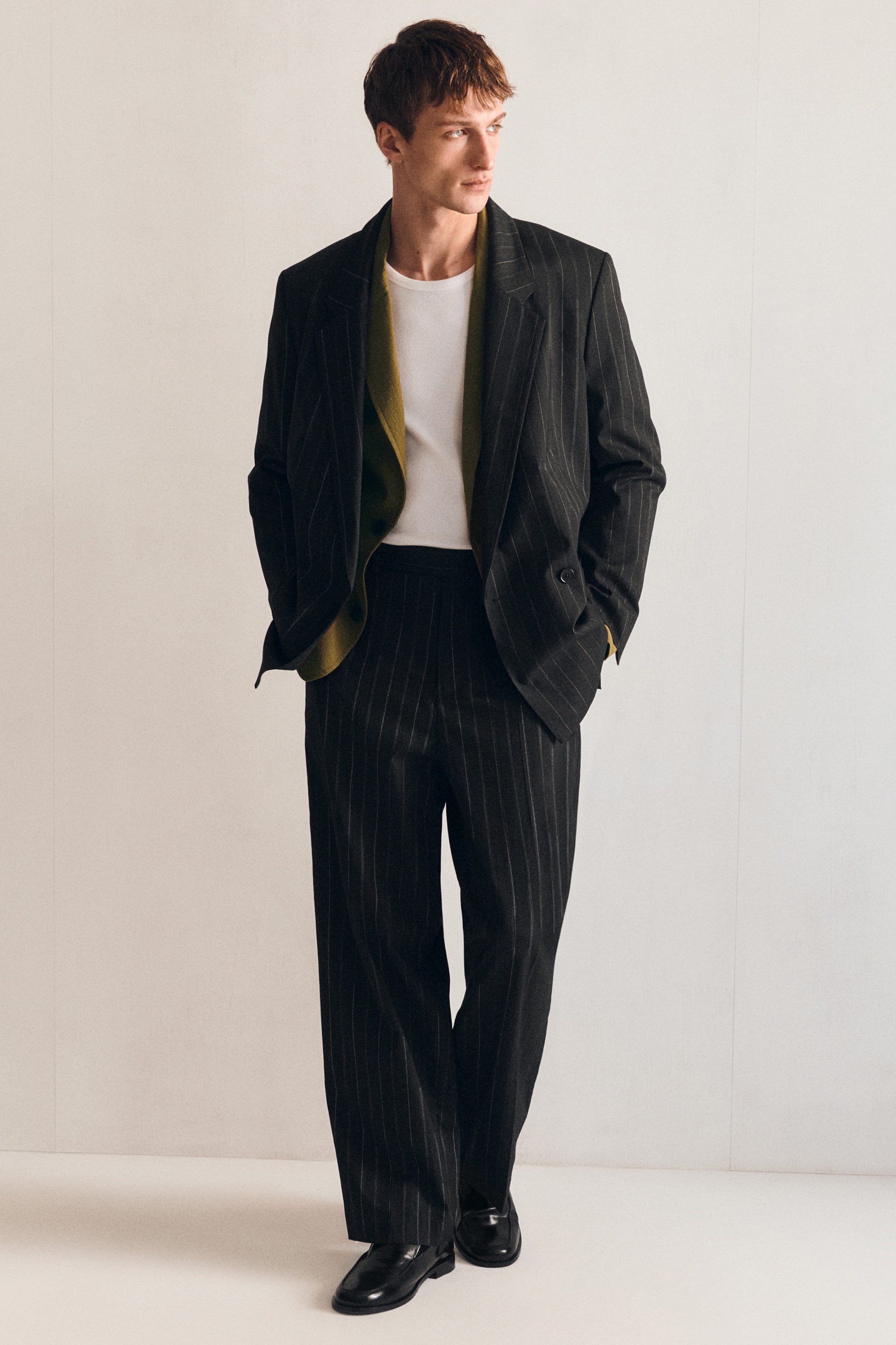 PANTALÓN WIDE LEG RAYA DIPLOMÁTICA