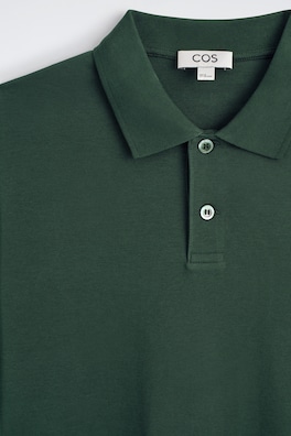 INTERLOCK COTTON POLO SHIRT — DARK GREEN 6