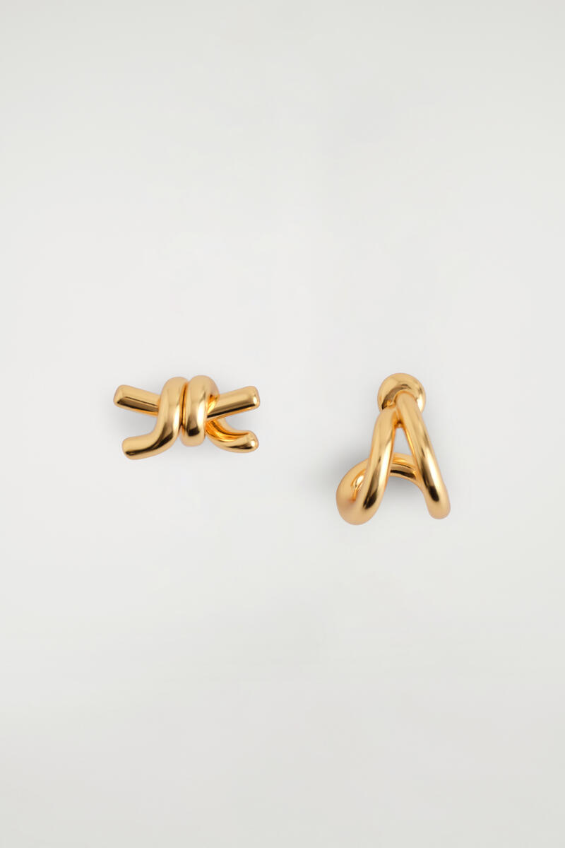 Mismatched Knotted Earrings