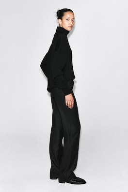TAILORED STRAIGHT-LEG PANTS — CARBON 3