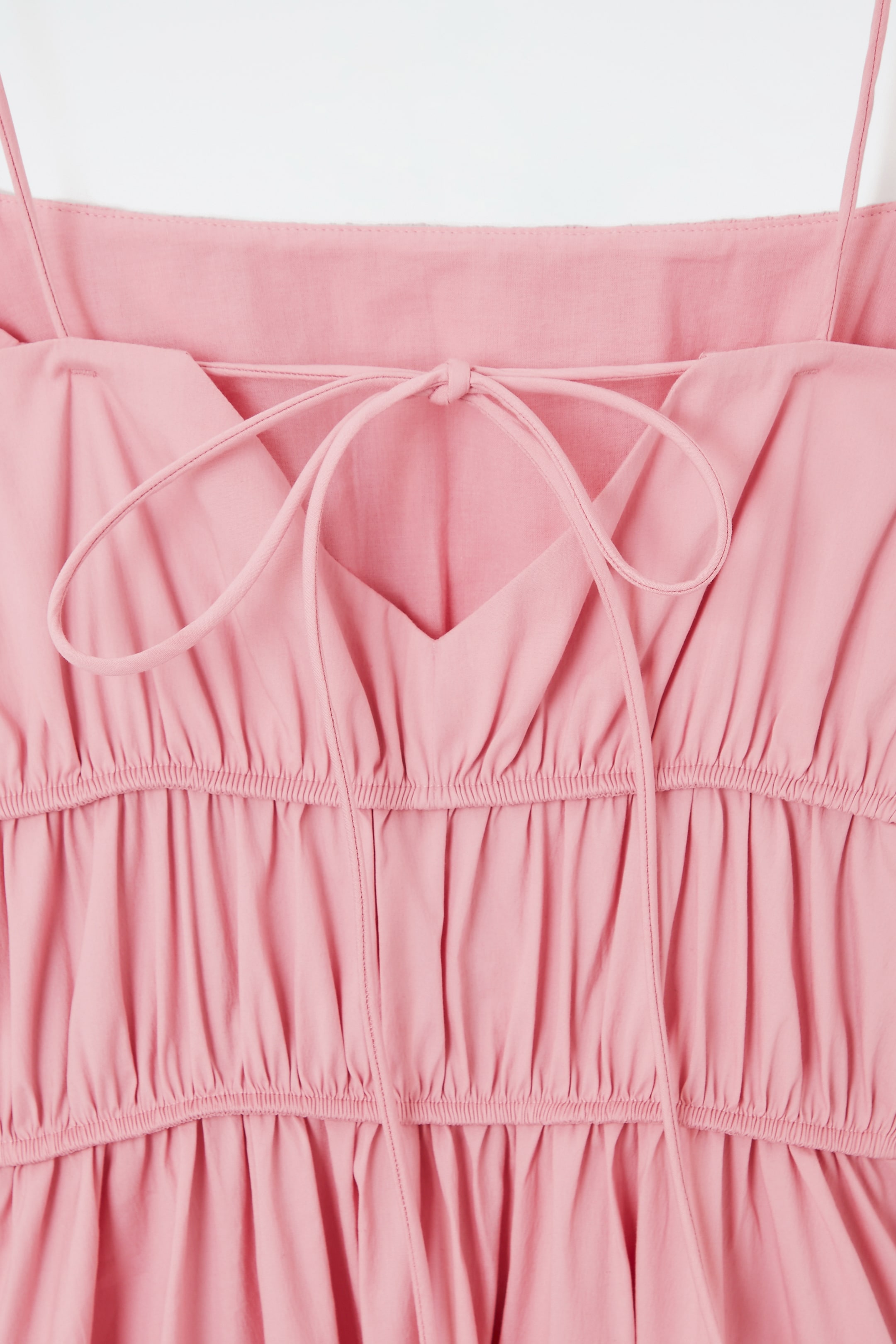Agrandir l'image: ROBE MIDI EN COTON FRONCÉ - ROSE - FEMME | H&M CH 2