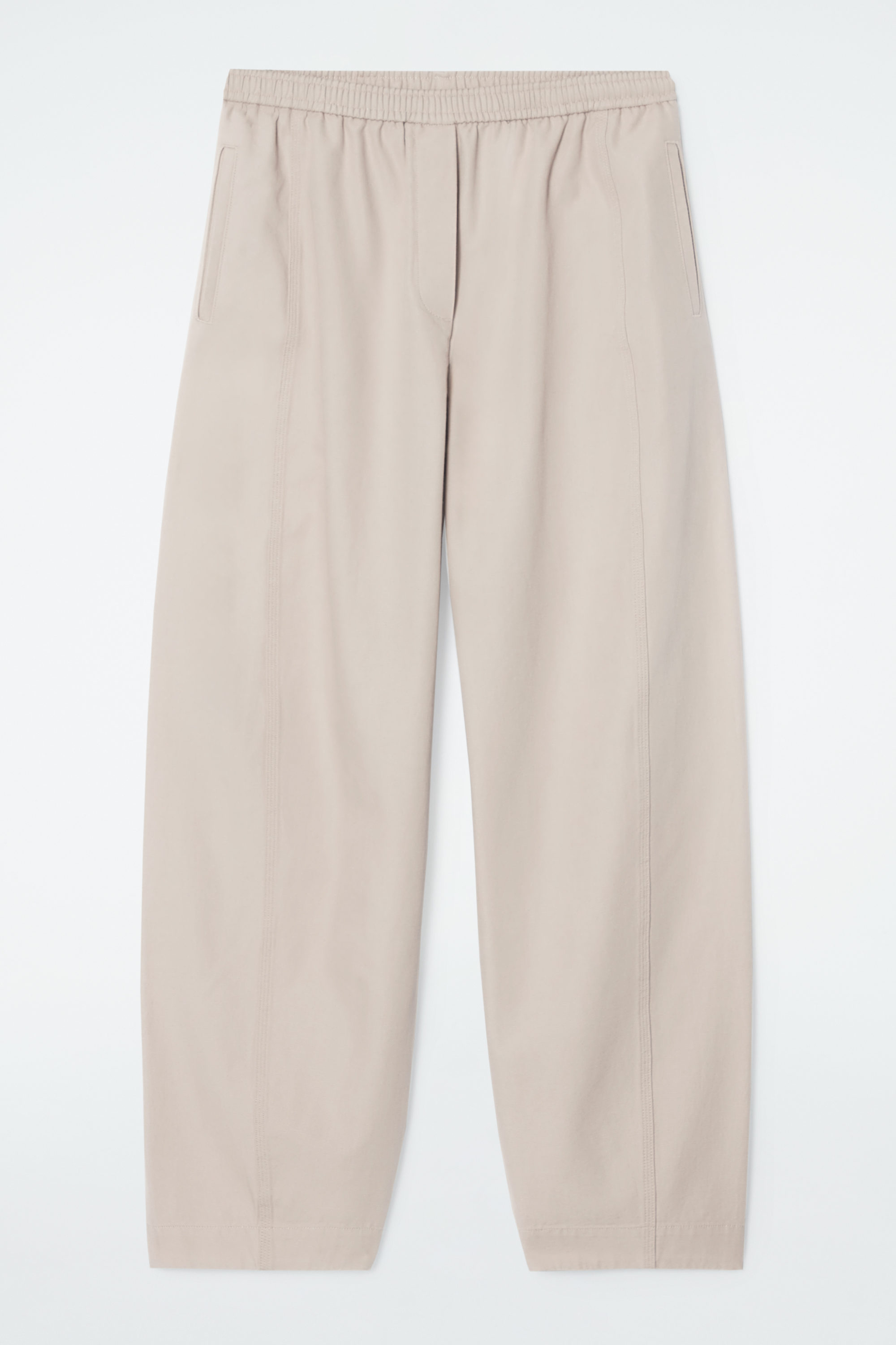 新品未使用完売品【COS】BARREL-LEG COTTON TROUSERS BARREL-LEG COTTON TROUSERS - BEIGE | COS