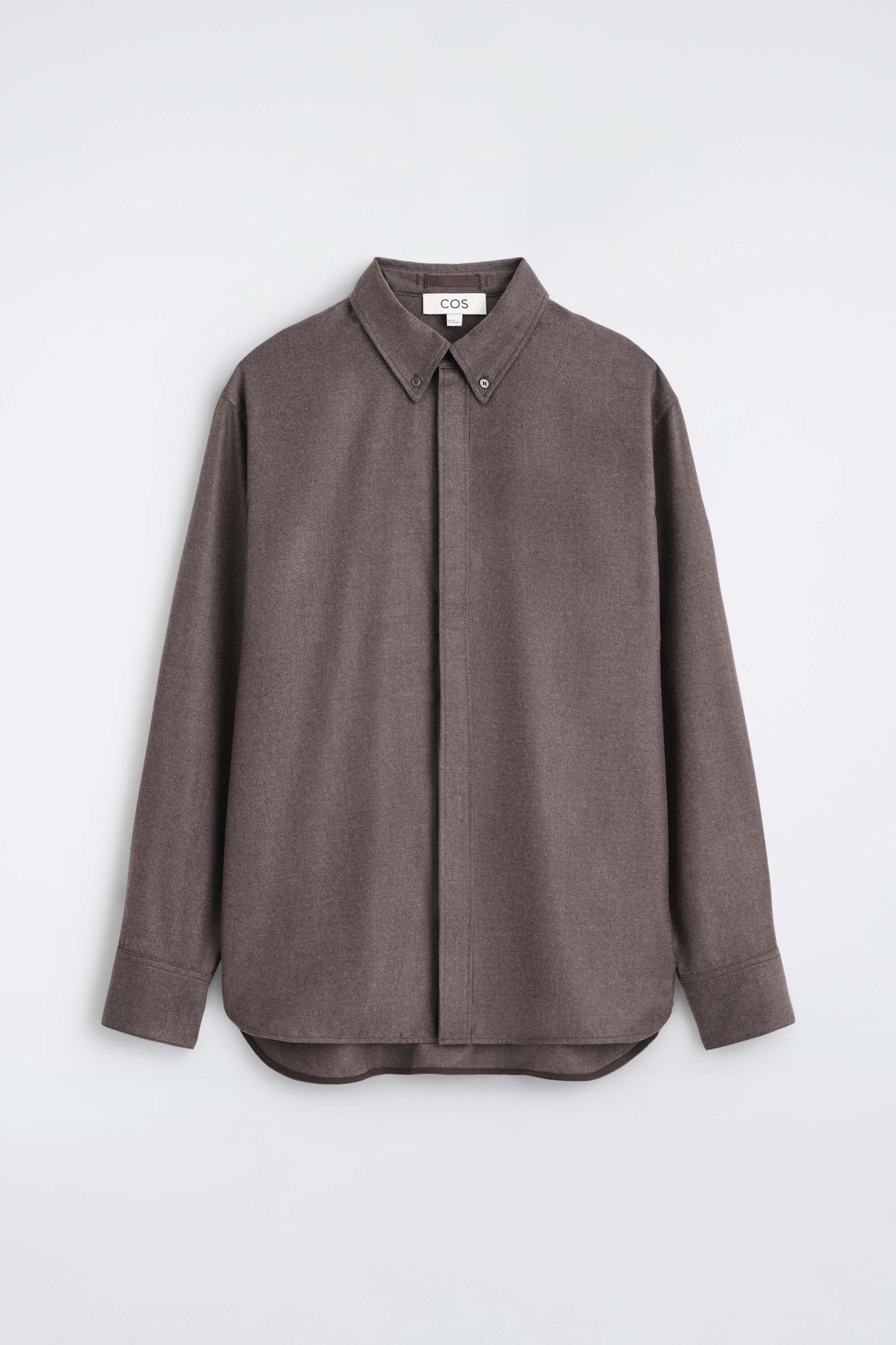 WOOL-FLANNEL BUTTON-DOWN COLLAR SHIRT - thumbnail 6