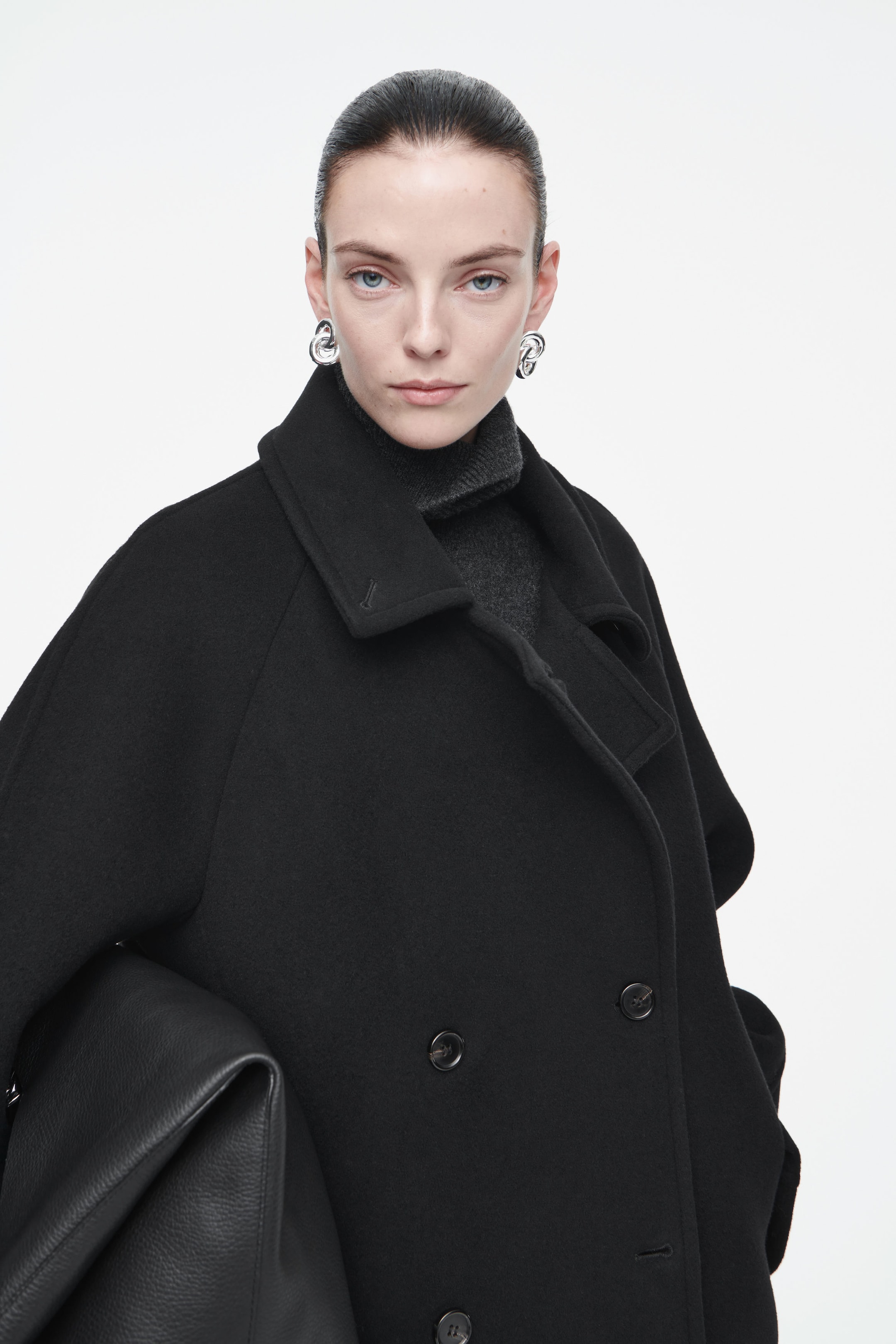 CAPPOTTO DOPPIOPETTO OVERSIZE IN LANA