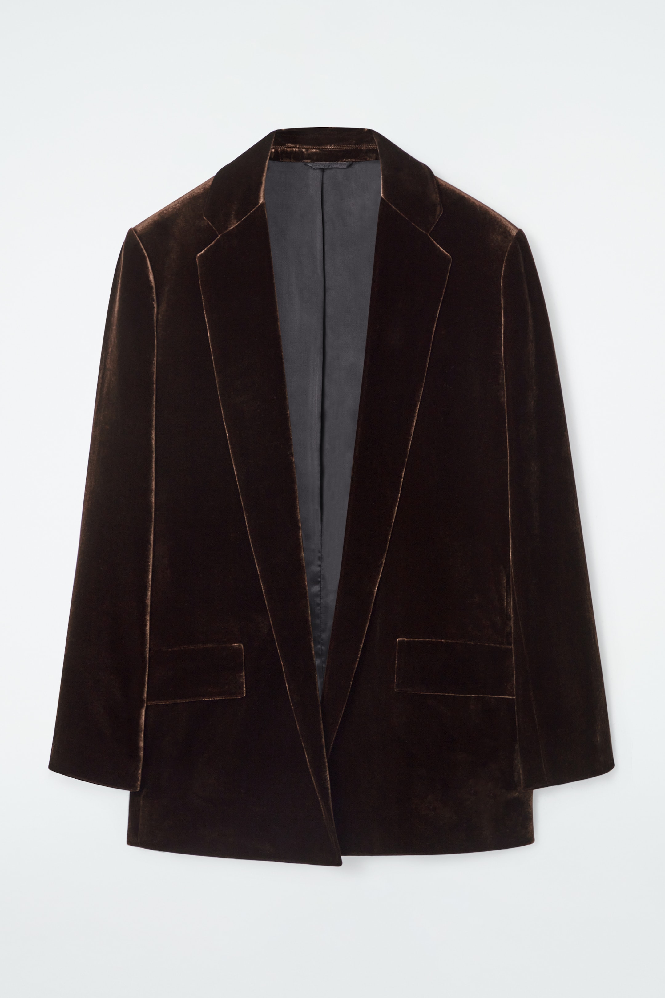 Grösseres Bild ansehen: SAMTBLAZER AUS SEIDEN-MIX - MAHAGONI - DAMEN | H&M CH 8