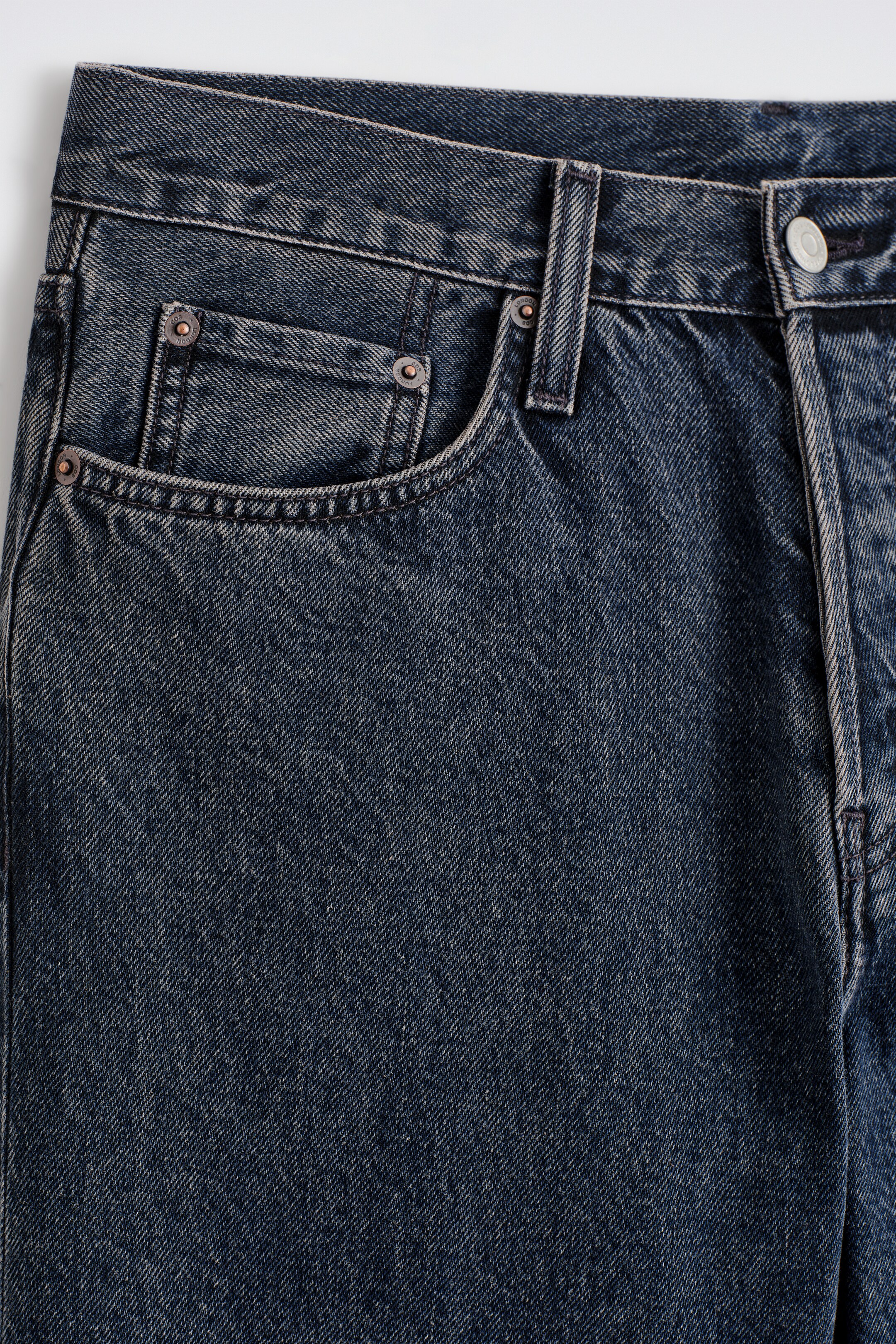 Προβολή μεγαλύτερης εικόνας: ΤΖΙΝ RIDER ΜΕ ΙΣΙΑ ΓΡΑΜΜΗ - ΣΚΟΥΡΟ ΜΠΛΕ - Men | H&M GR 7