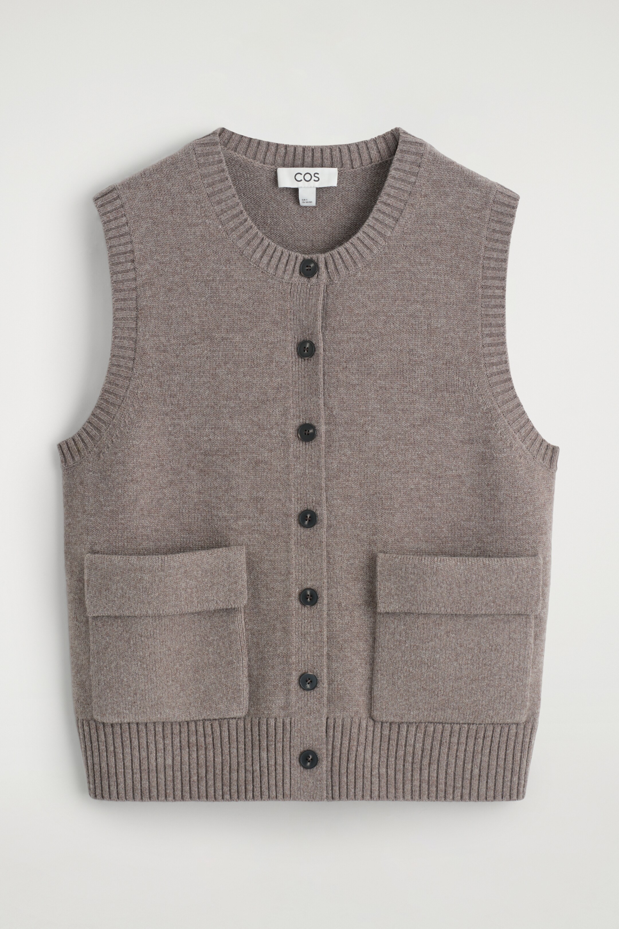 Visualizza immagine più grande: GILET IN LANA MERINO CON BOTTONI - MARRONE - DONNA | H&M IT 7