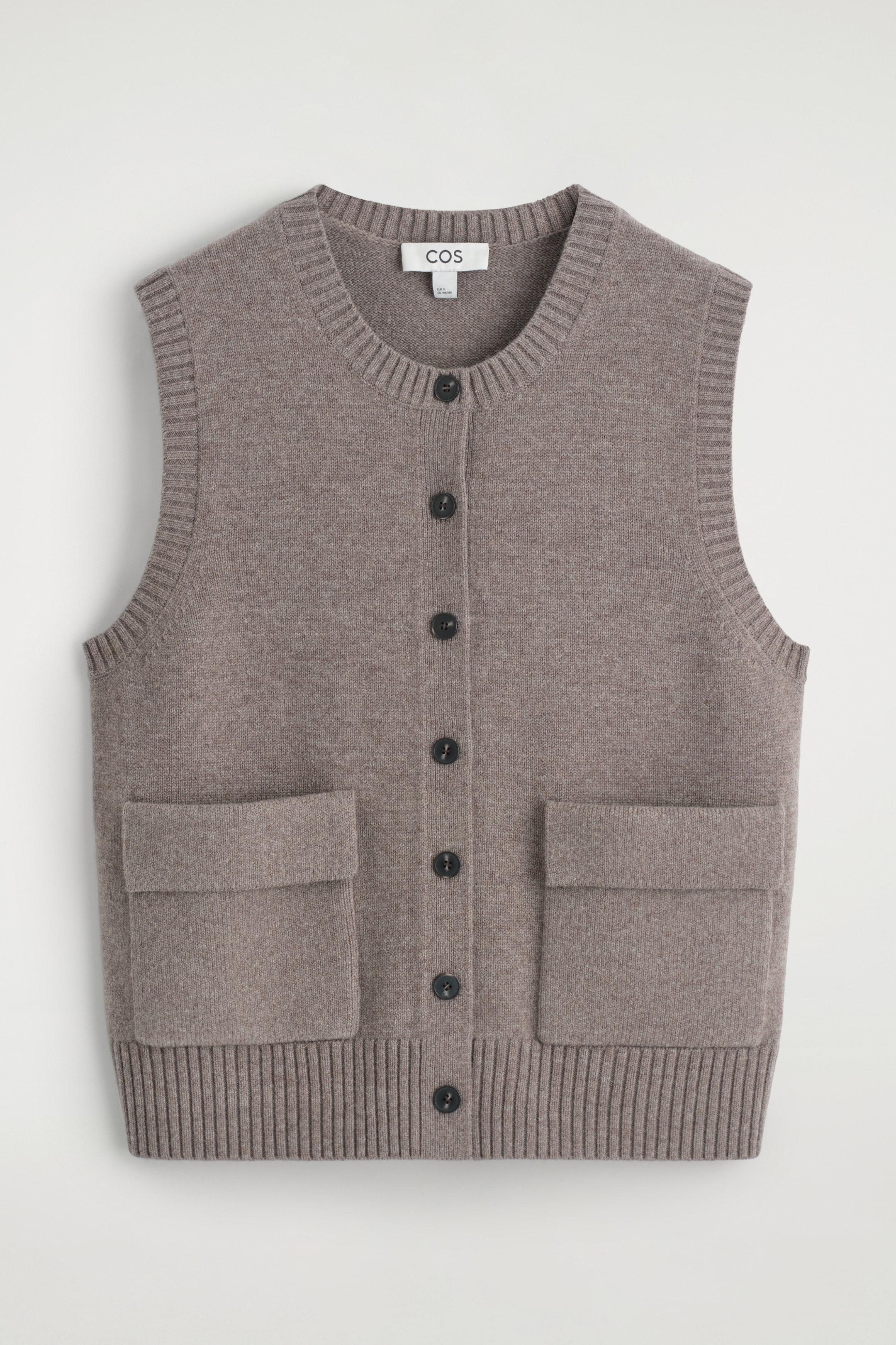 Visualizza immagine più grande: GILET IN LANA MERINO CON BOTTONI - MARRONE - DONNA | H&M IT 7