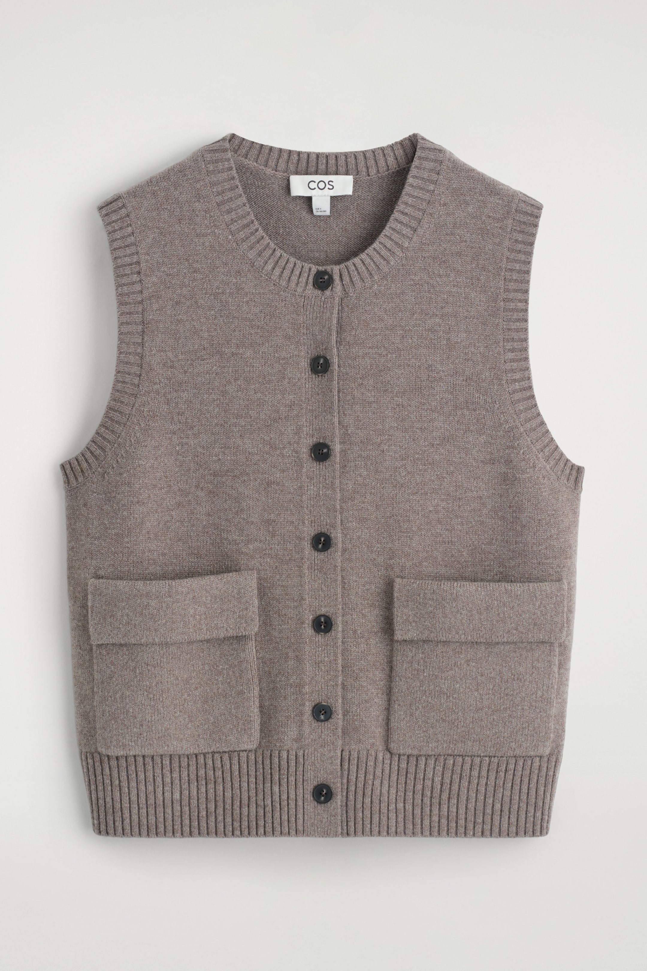 MERINO WOOL BUTTONED VEST