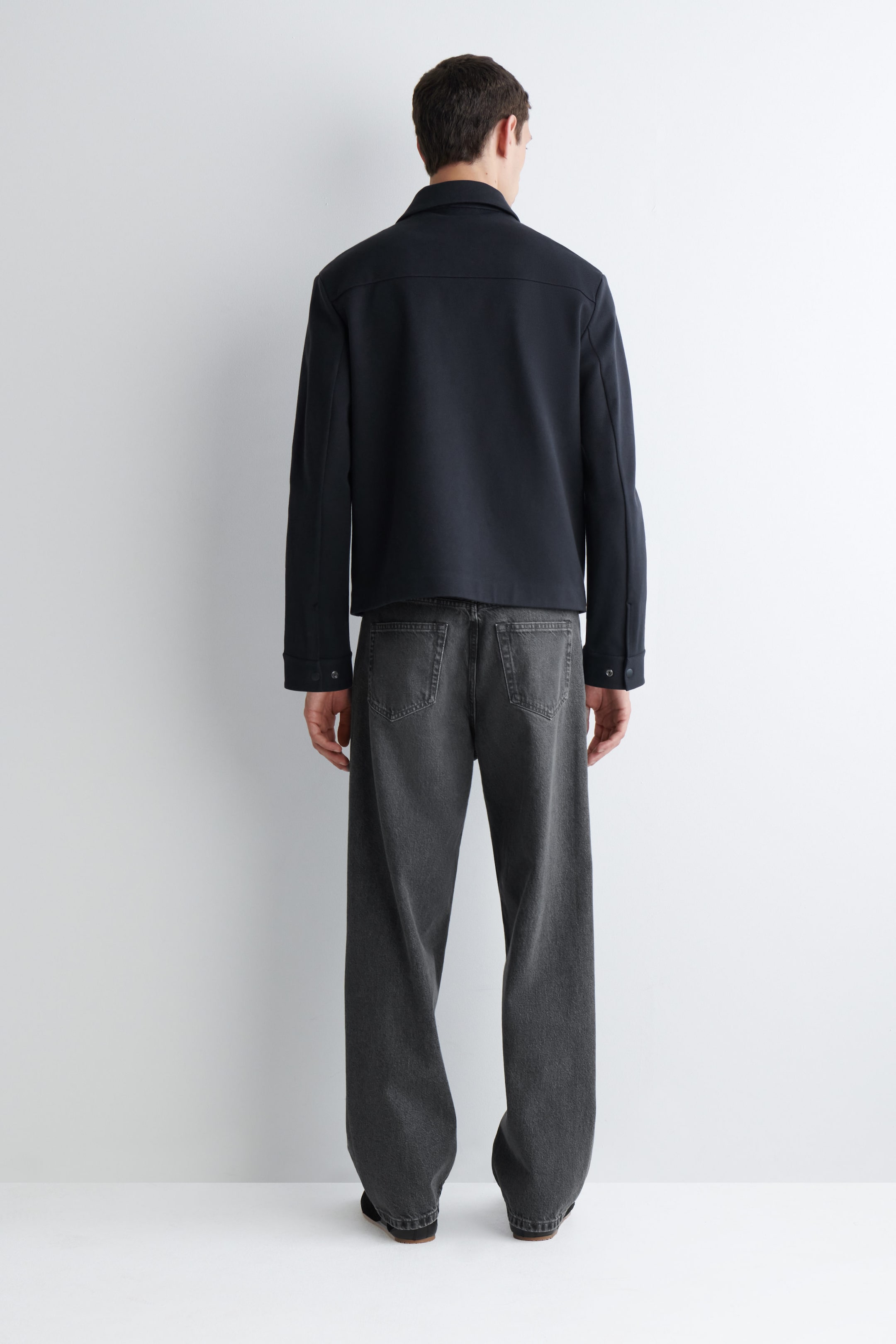 JERSEY-TWILL SHIRT JACKET