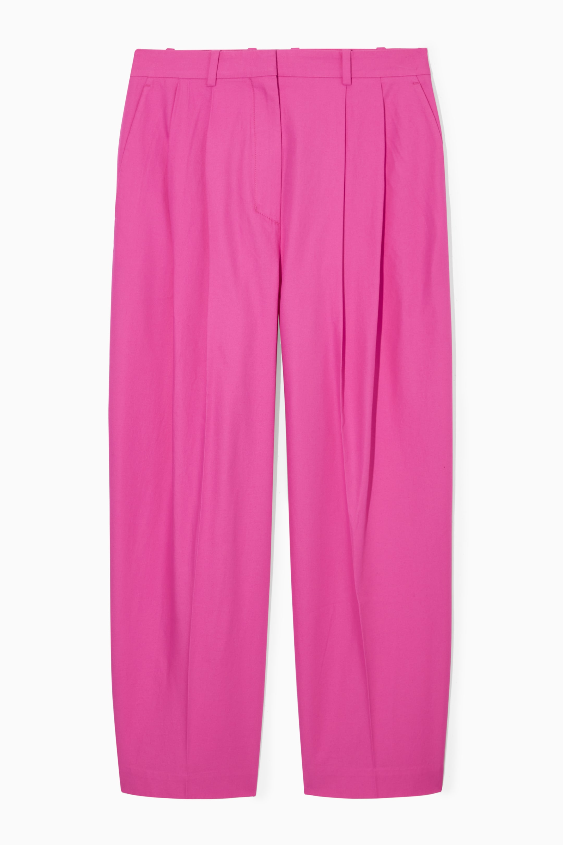 Agrandir l'image: PANTALON DE TAILLEUR LARGE DÉCONTRACTÉ - ROSE VIF - FEMME | H&M CH 1