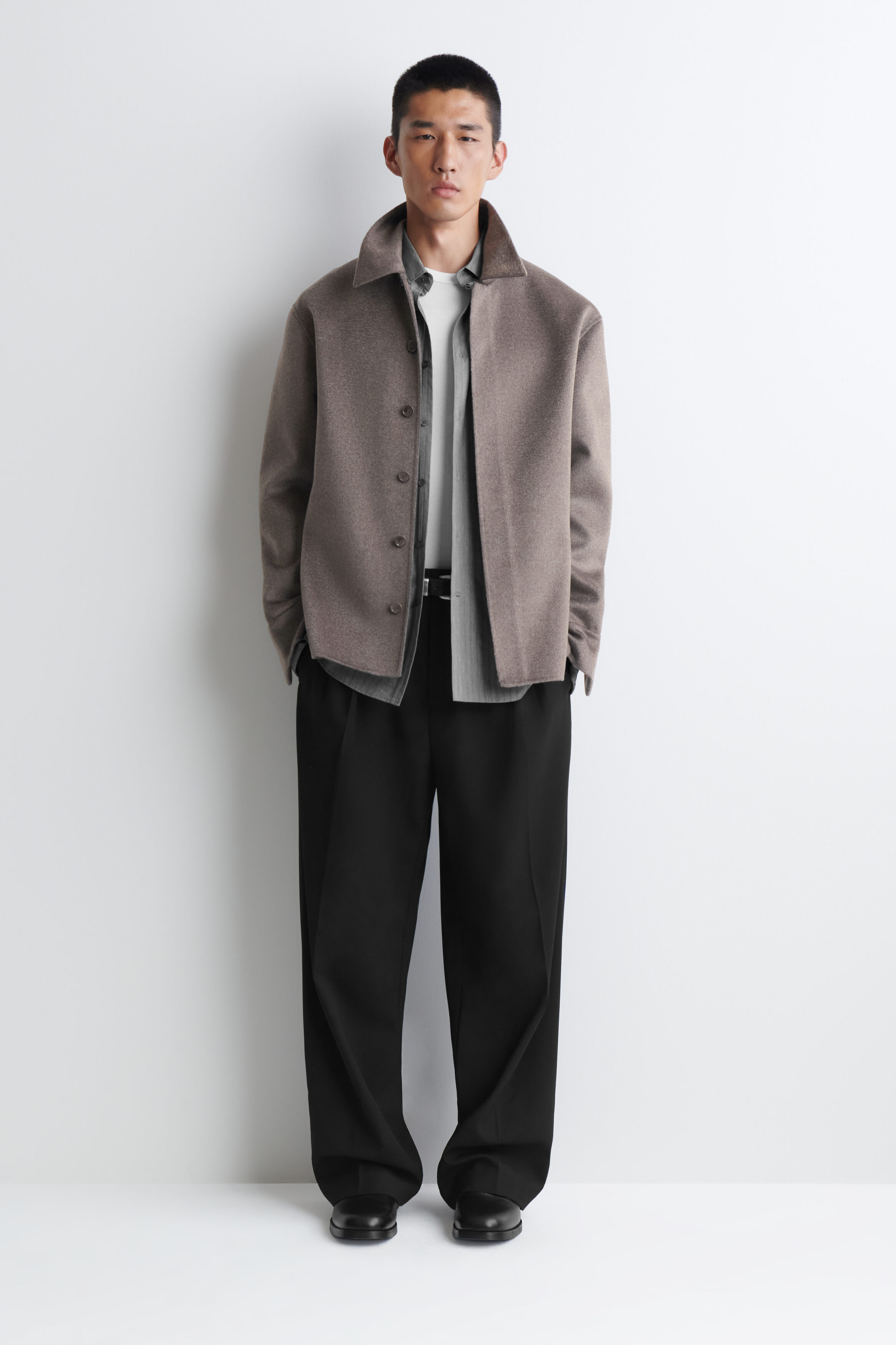 DOUBLE-FACED CASHMERE SHIRT - thumbnail 2