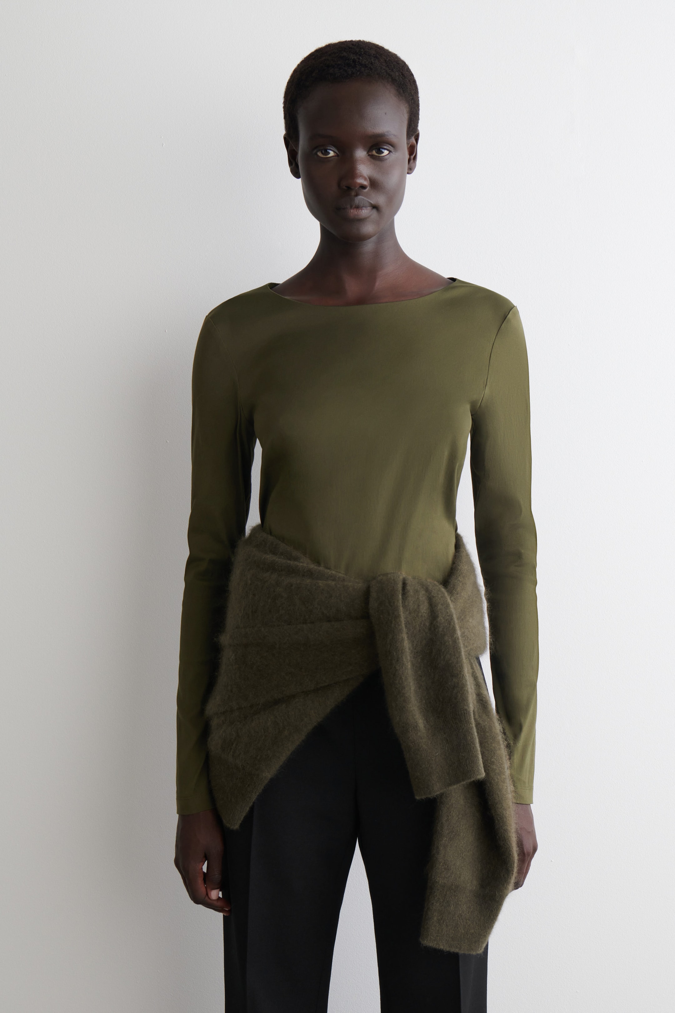COTTON LONG-SLEEVED TOP