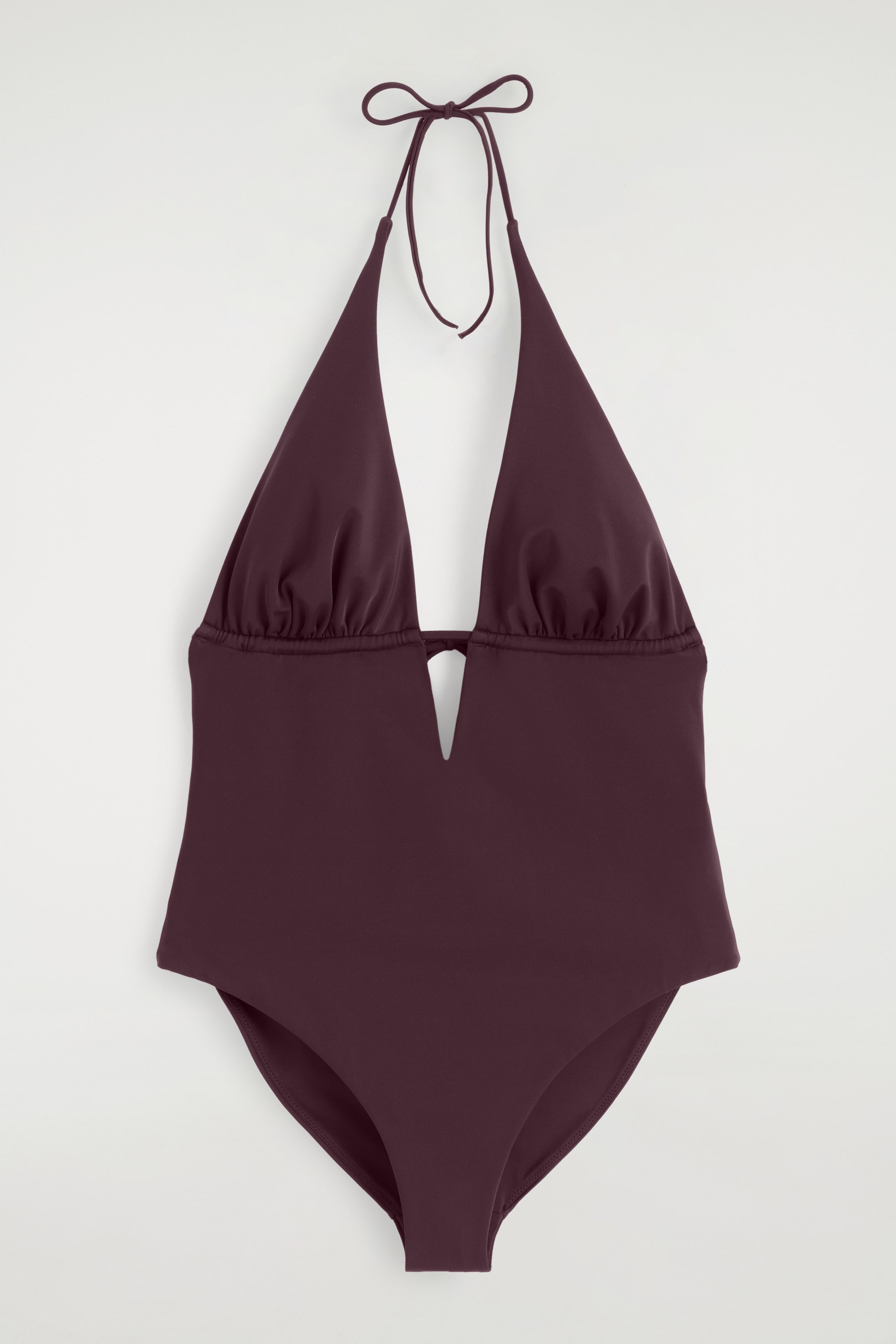 Ingrandisci l'immagine: PLUNGE-NECK SWIMSUIT - BURGUNDY - DONNA | H&M CH 3