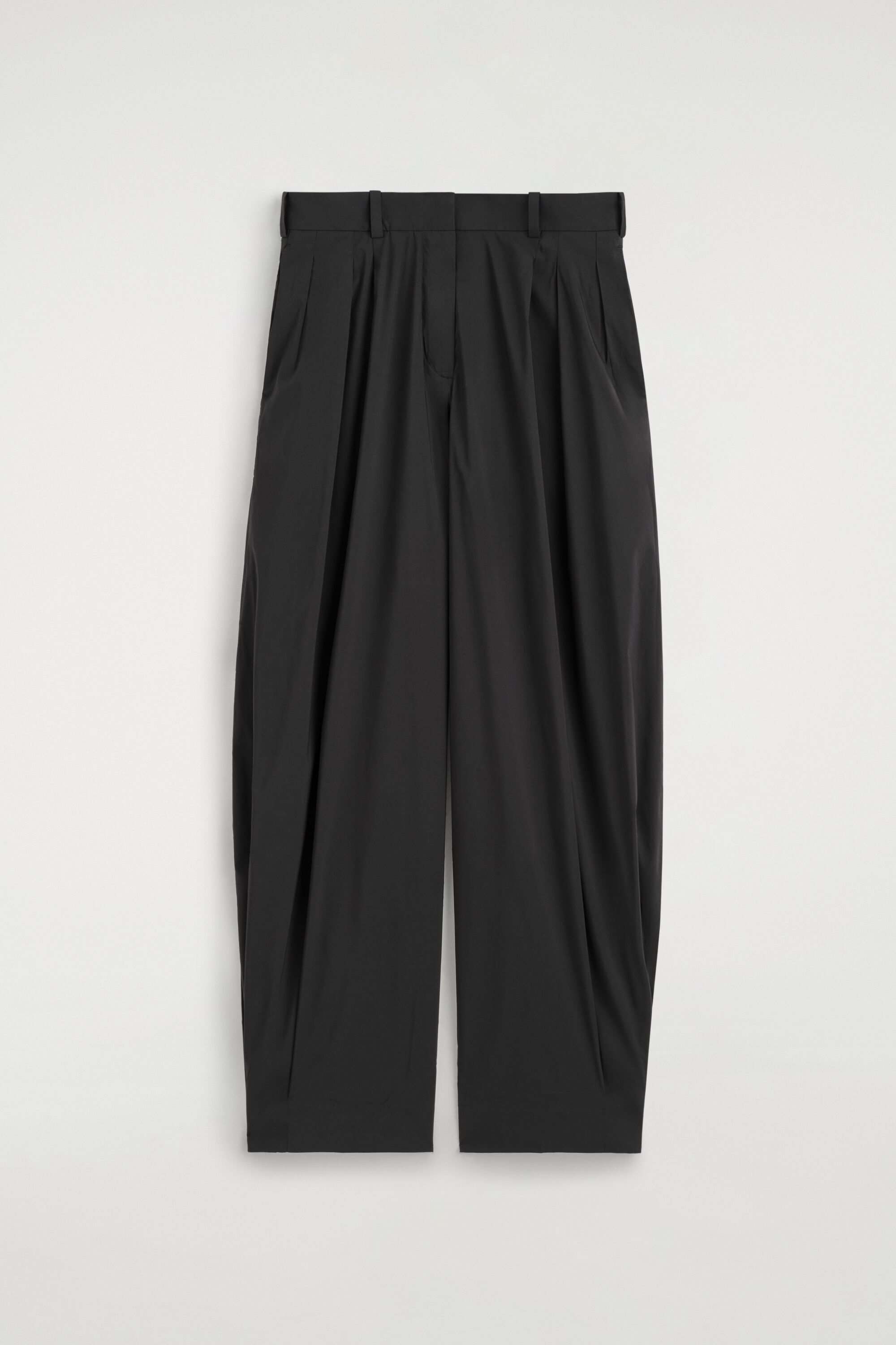 PLEATED COTTON-BLEND BALLOON PANTS - thumbnail 5