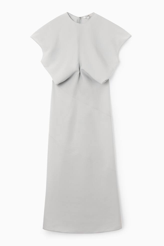 SPIRAL SEAM MAXI DRESS - LIGHT BLUE/BLACK - 1