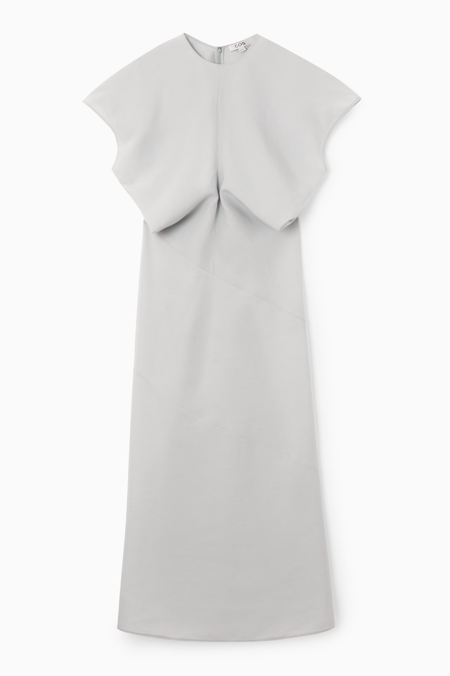 SPIRAL SEAM MAXI DRESS - LIGHT BLUE/BLACK