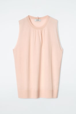 FINE PURE CASHMERE VEST — SOFT TERRACOTTA 2