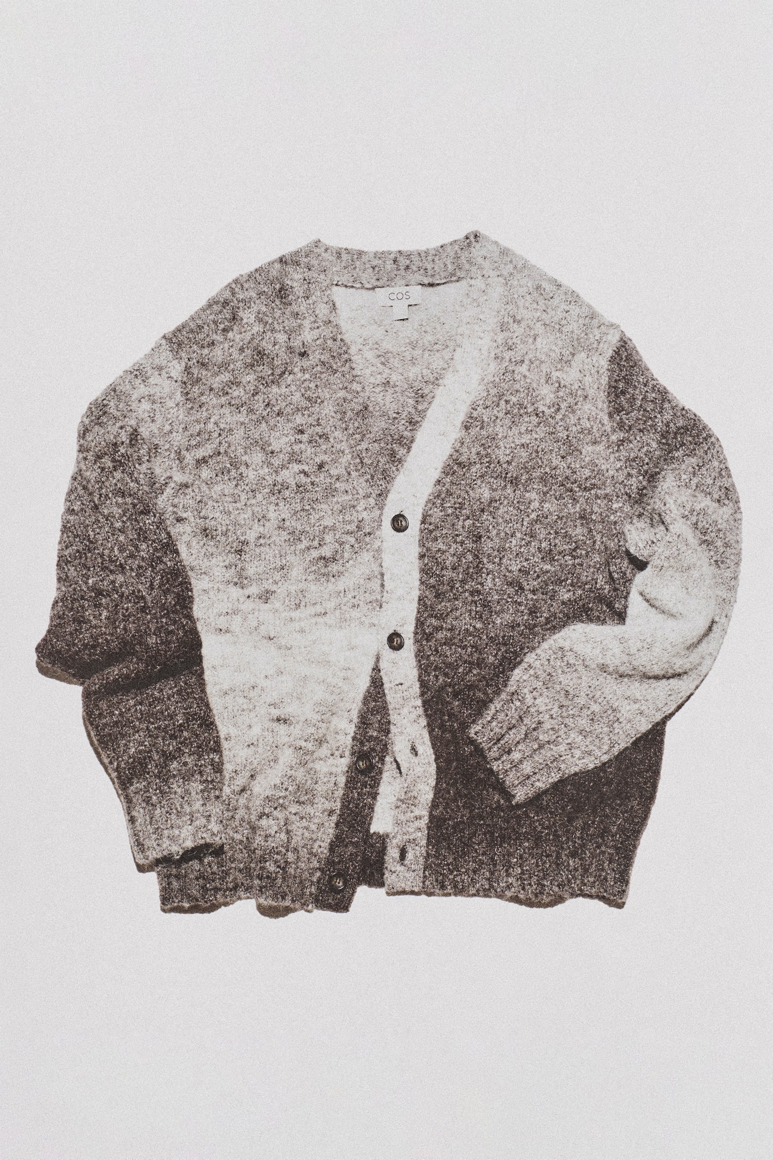 CARDIGAN DIN AMESTEC DE ALPACĂ DEGRADÉ - GREY / DÉGRADÉ - 8