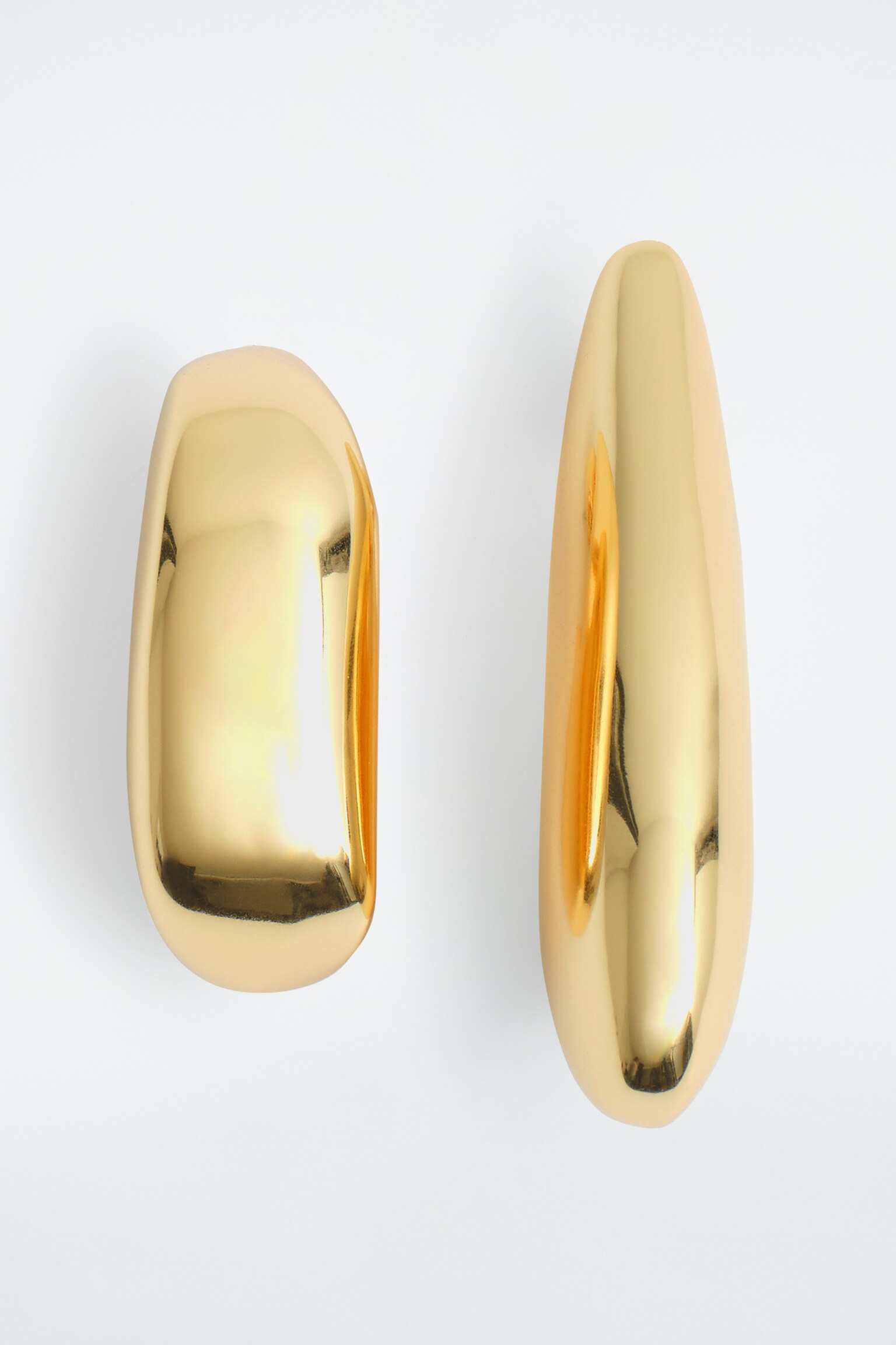 PENDIENTES DE TUERCA ASIMÉTRICOS - DORADO/PLATEADO/ROSA - 5