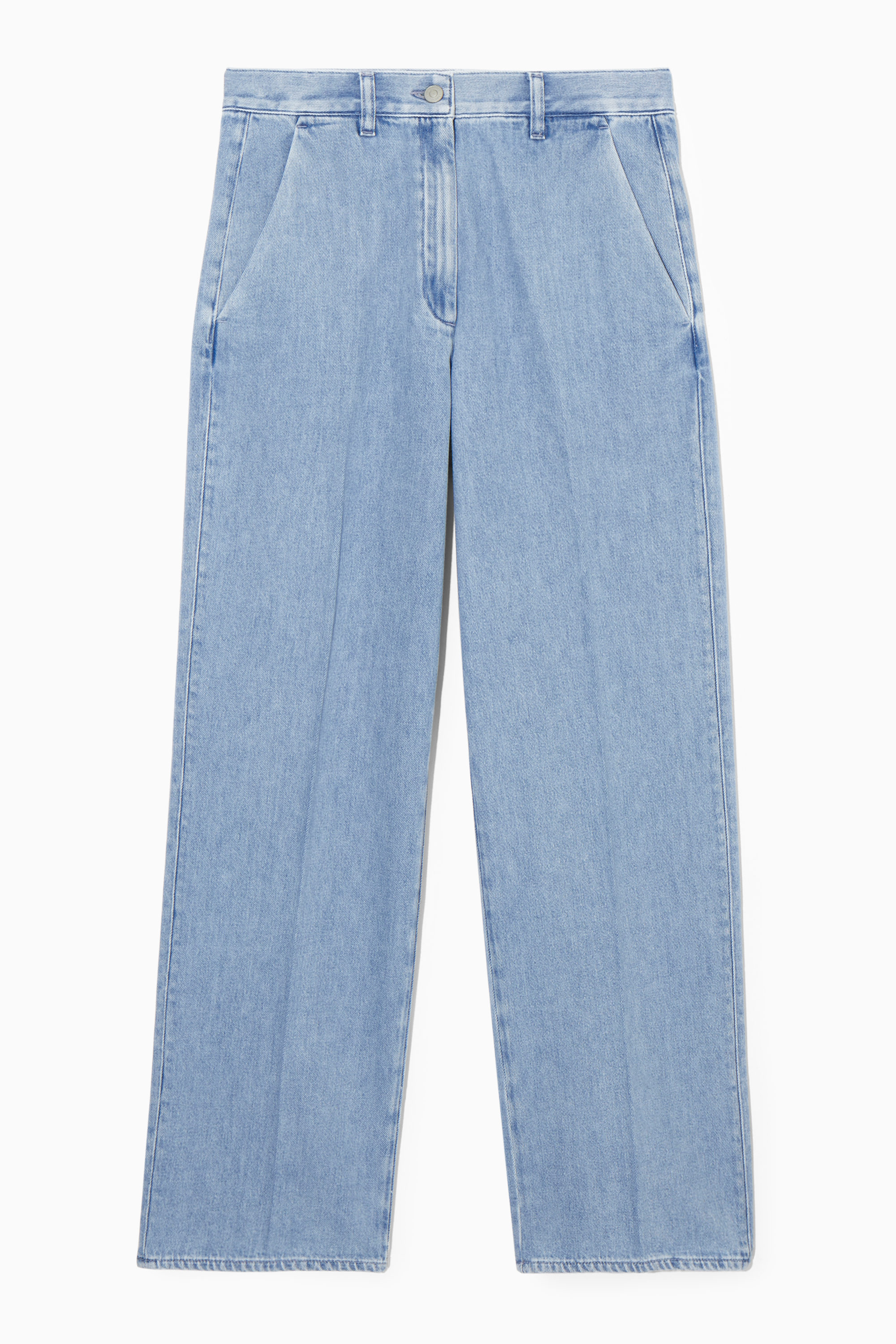 パンツ PAROSH Women Straight Pants D232444CO Blue STRAIGHT-LEG DENIM TROUSERS - LIGHT BLUE | COS