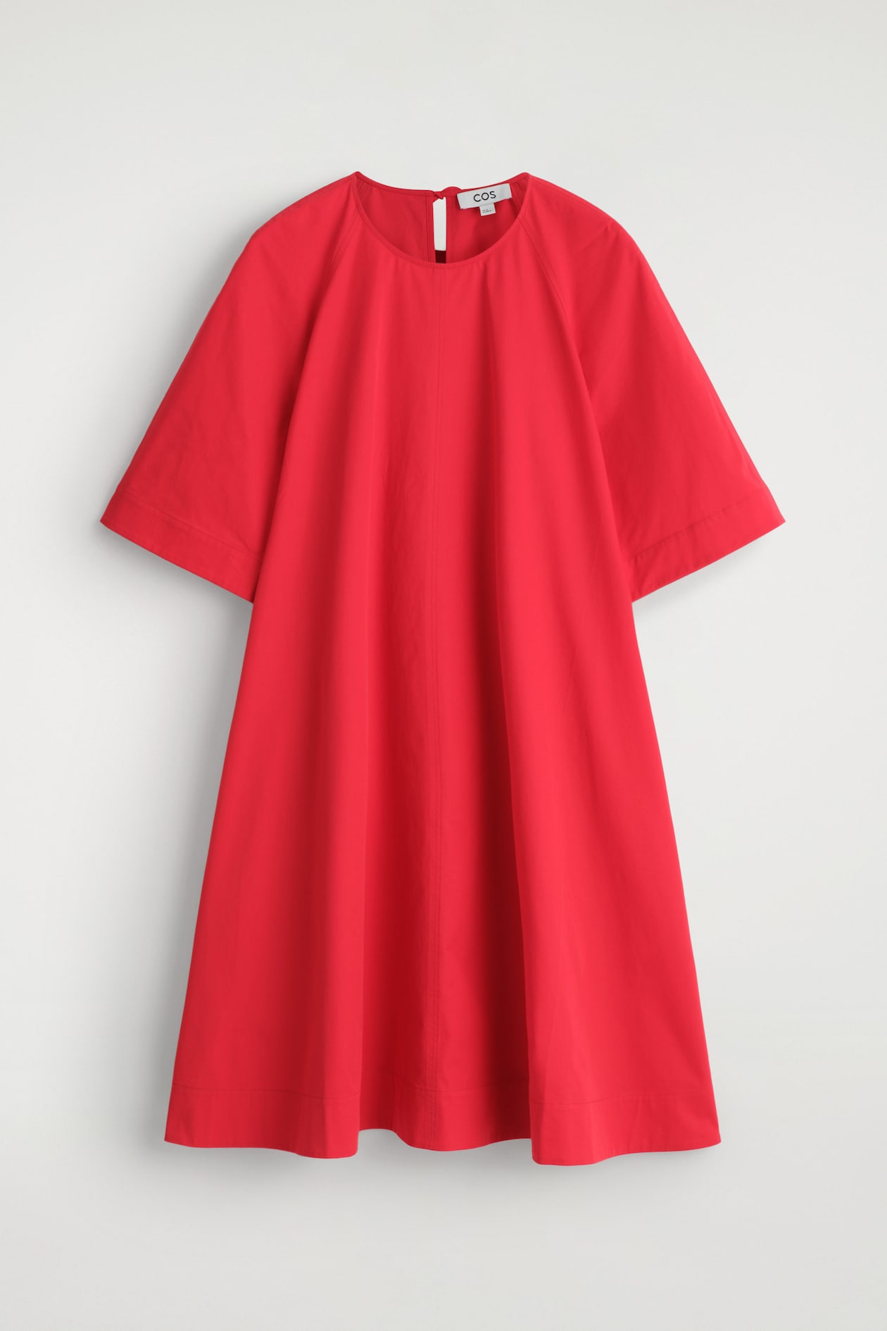 TIE-BACK A-LINE MINI DRESS - RED | COS