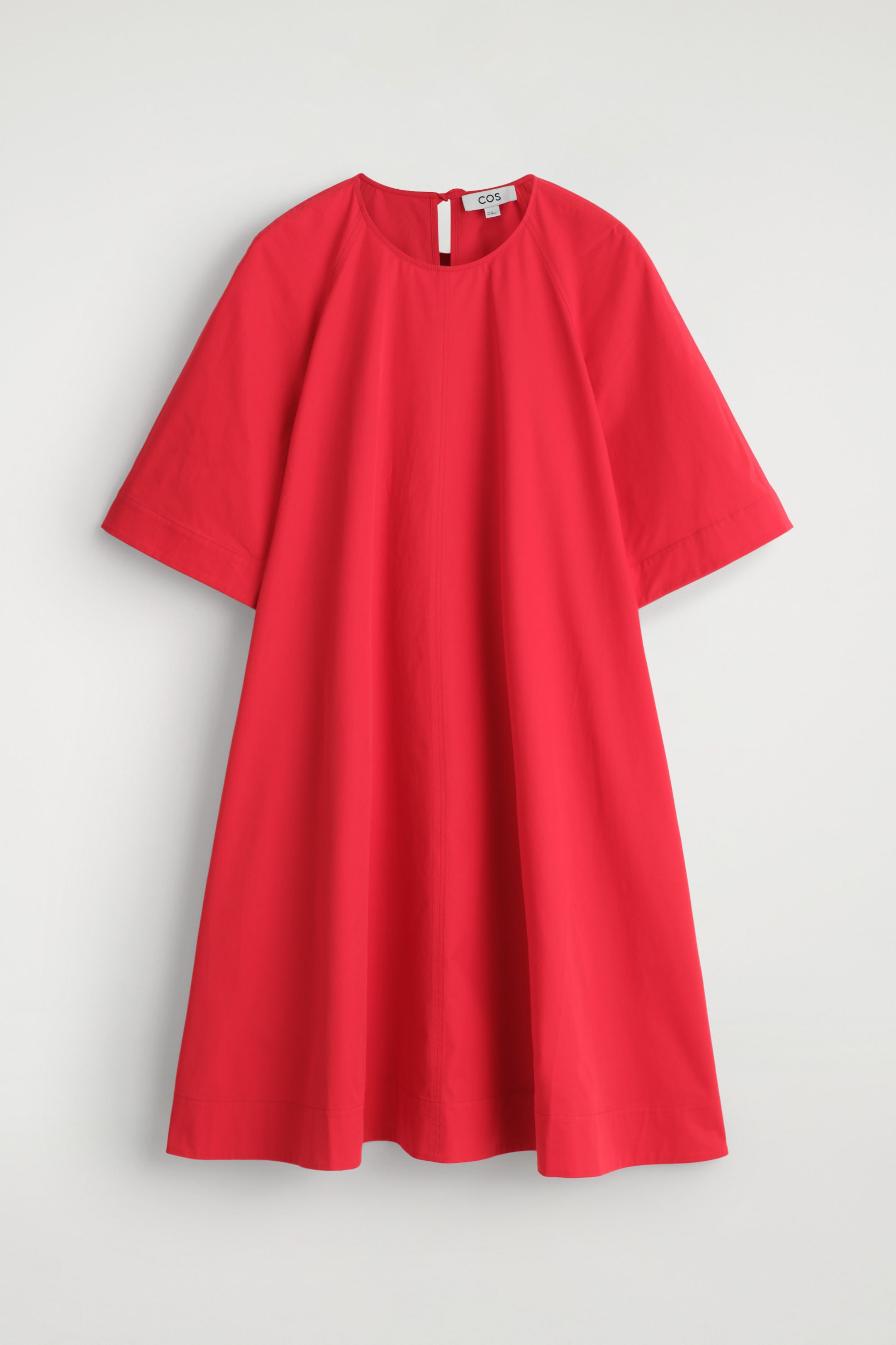 TIE-BACK A-LINE MINI DRESS
