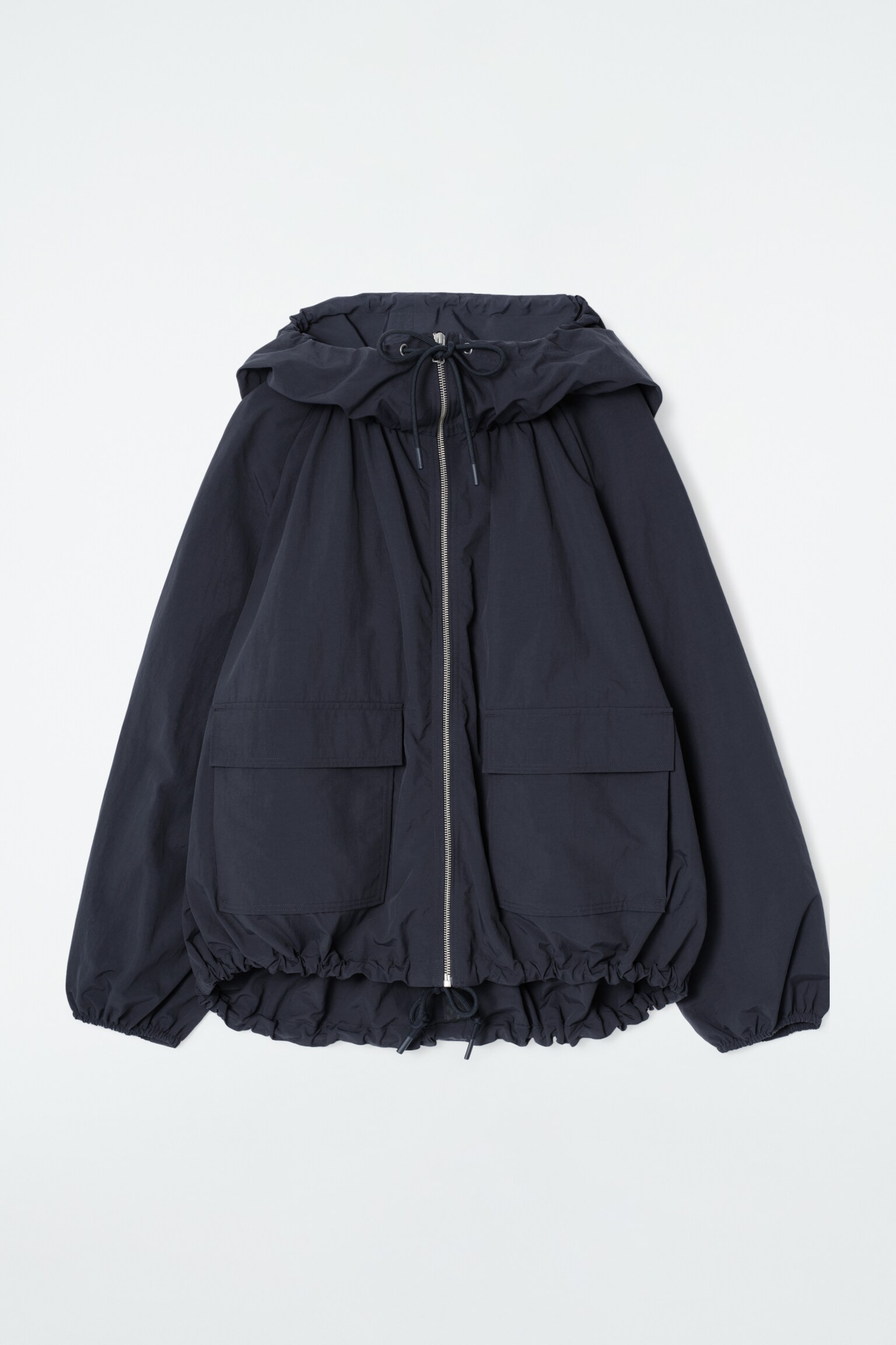 TECHNICAL HOODED PARKA JACKET - NAVY/MOLE - 2