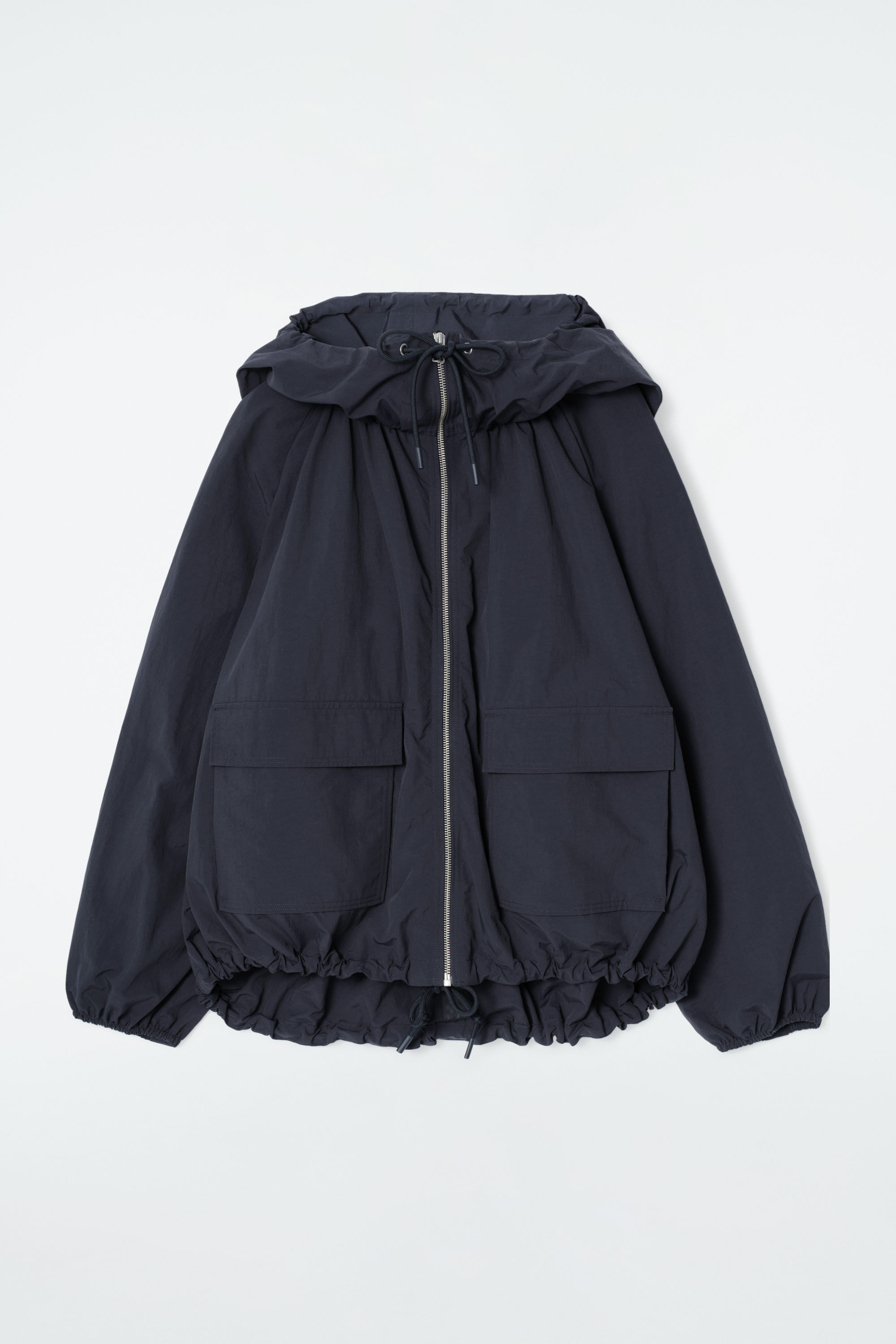 TECHNICAL HOODED PARKA JACKET - NAVY | COS US