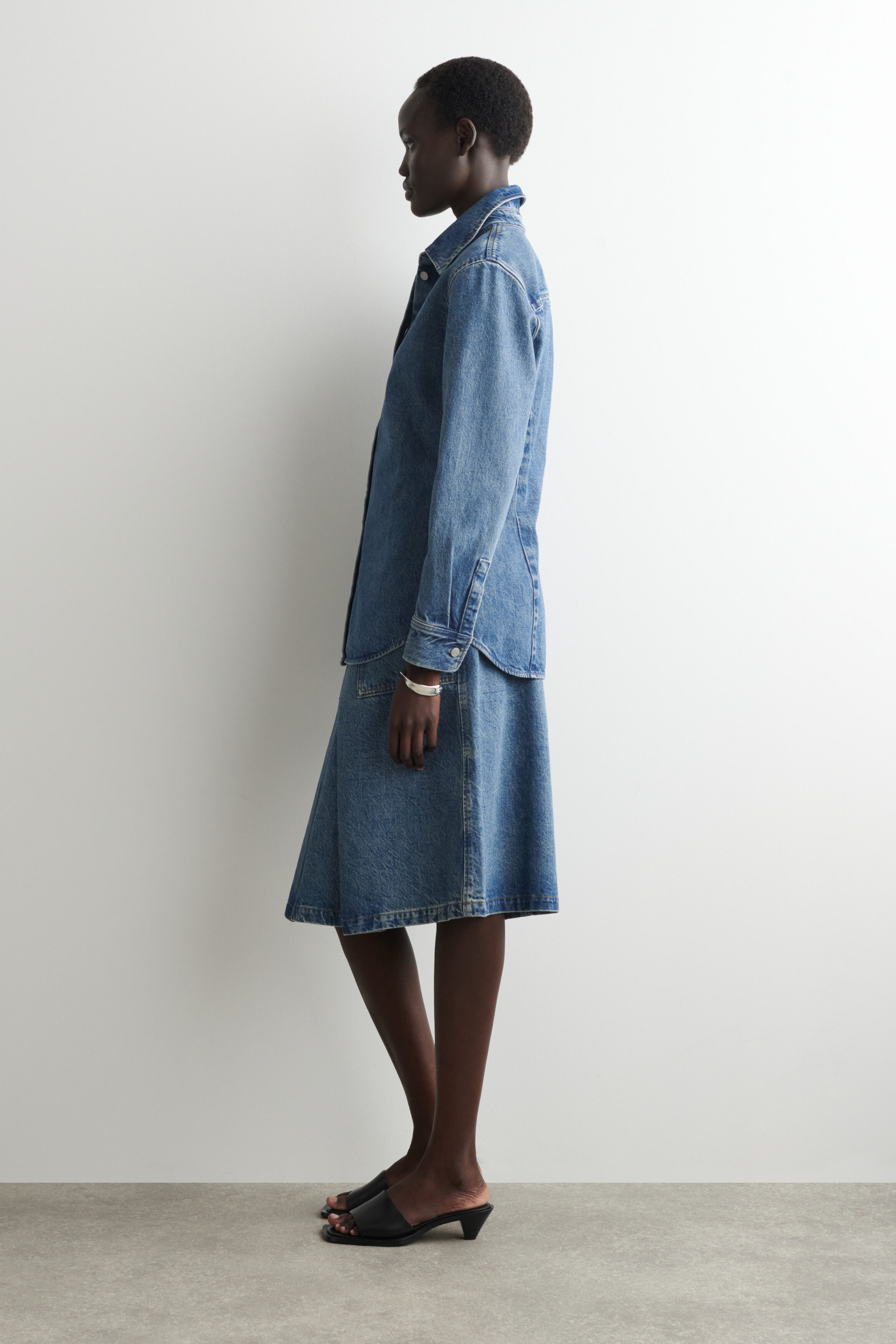 DENIM SHIRT - BLUE | COS US